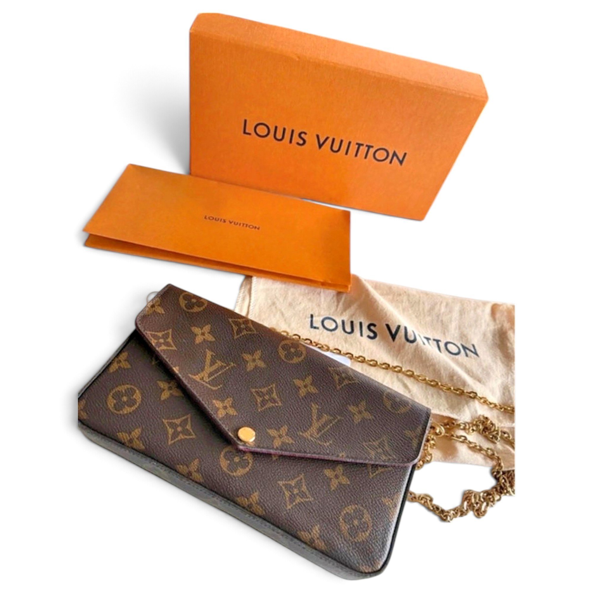 Leather clutch bag