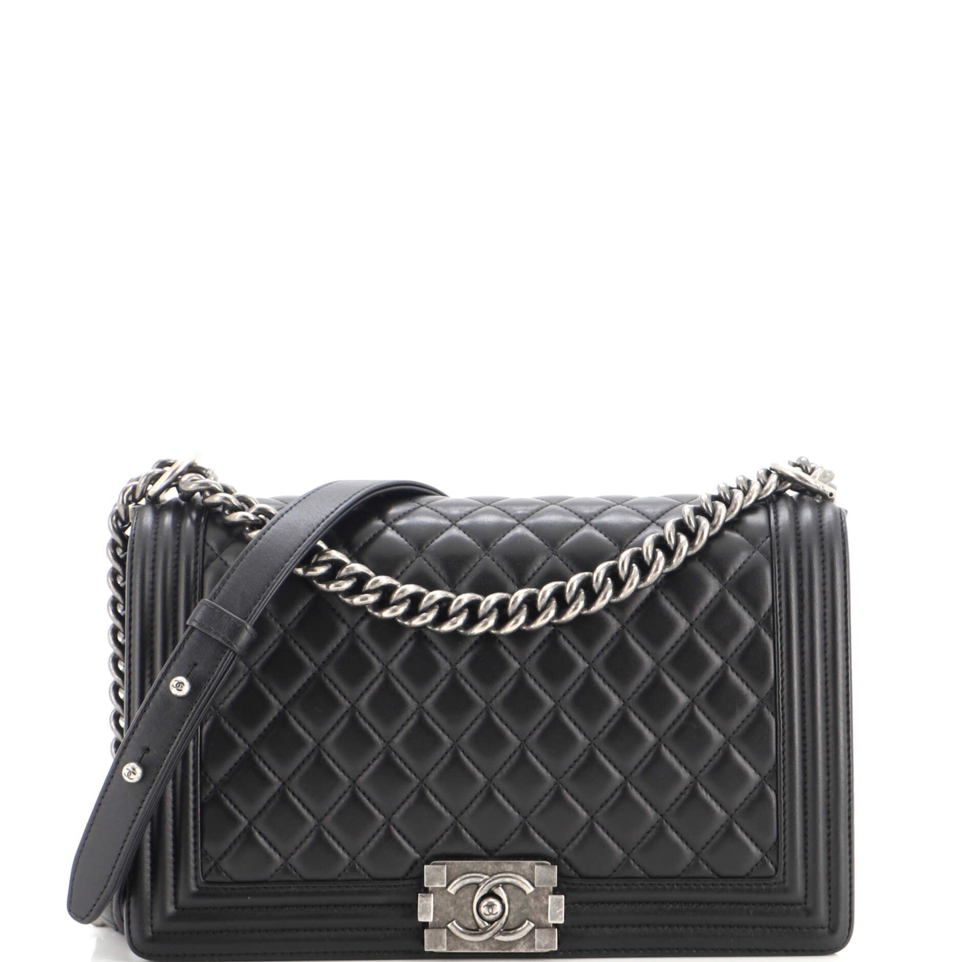 Boy Flap Bag Quilted Lambskin New Medium
