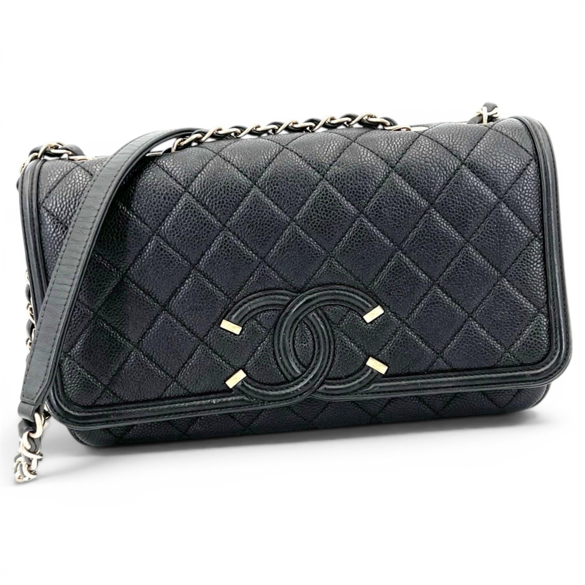 Vanity leather handbag