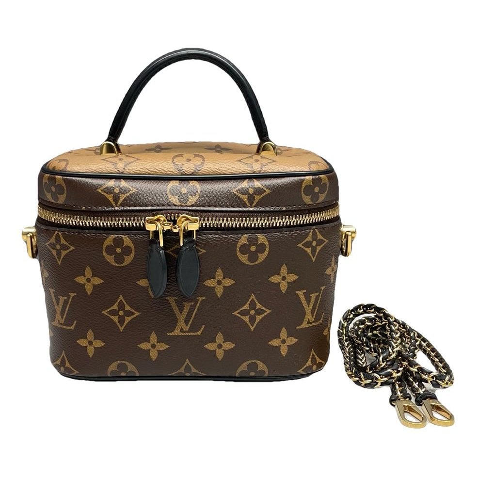 Vanity leather handbag