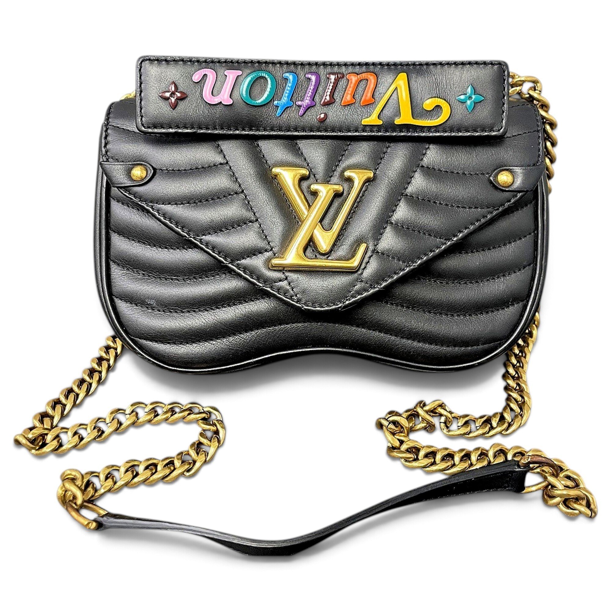 New Wave leather handbag