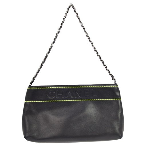 Leather clutch bag