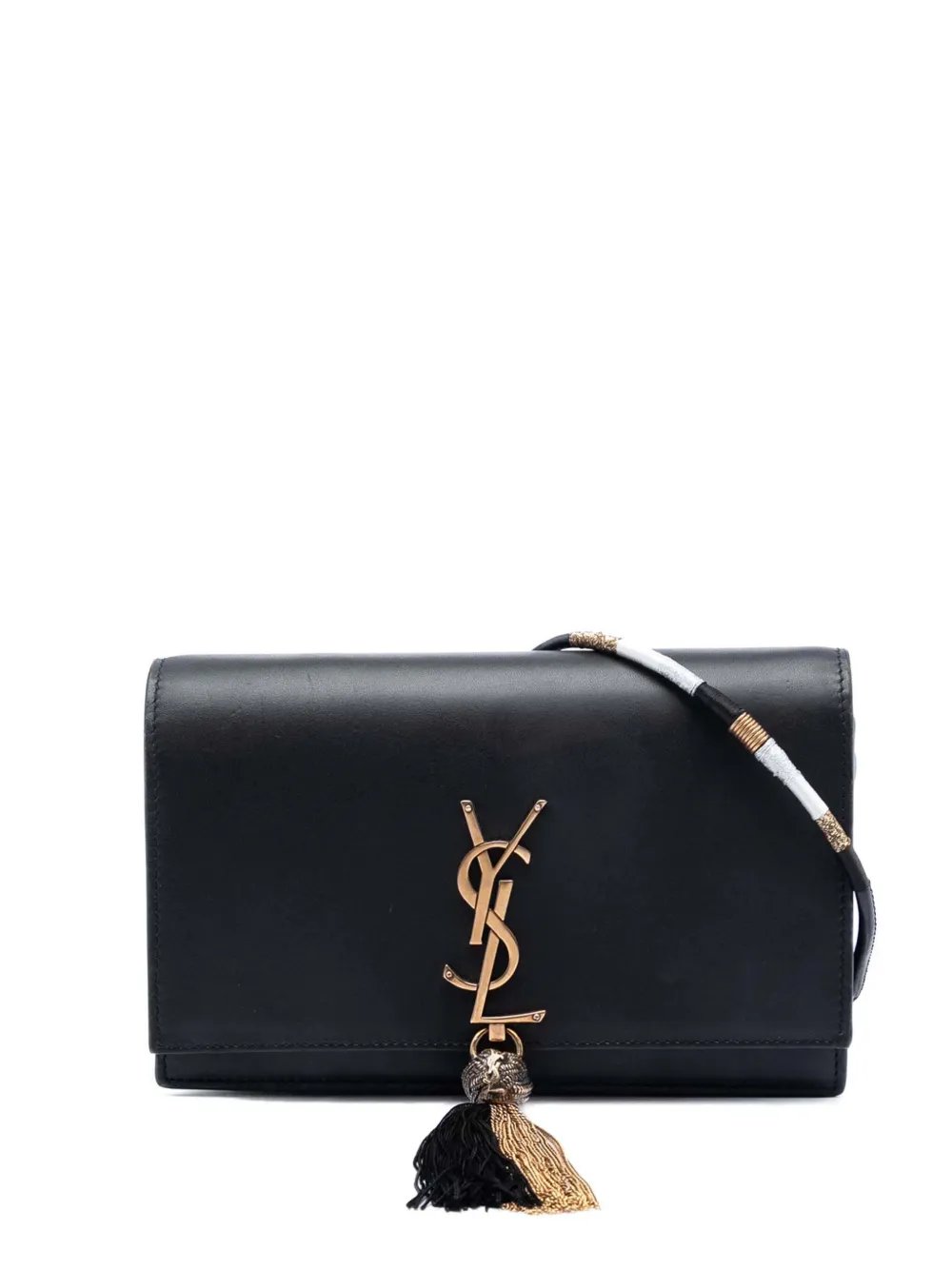 2017 Smooth Calfskin Monogram Kate Bicolor Tassel Wallet On Strap crossbody bag