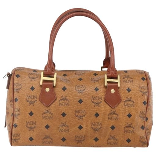 Boston leather bowling bag