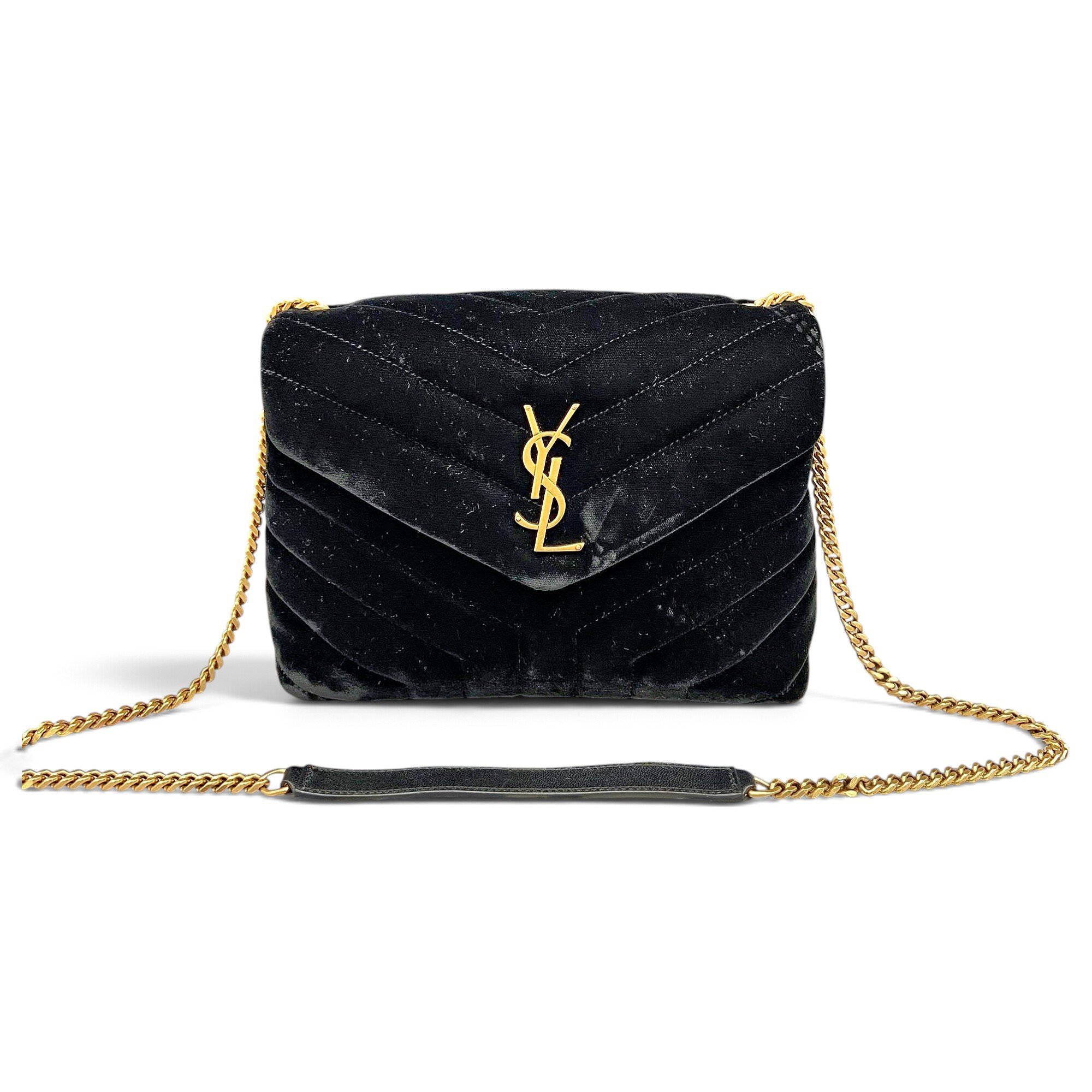 Saint Laurent Loulou velvet handbag