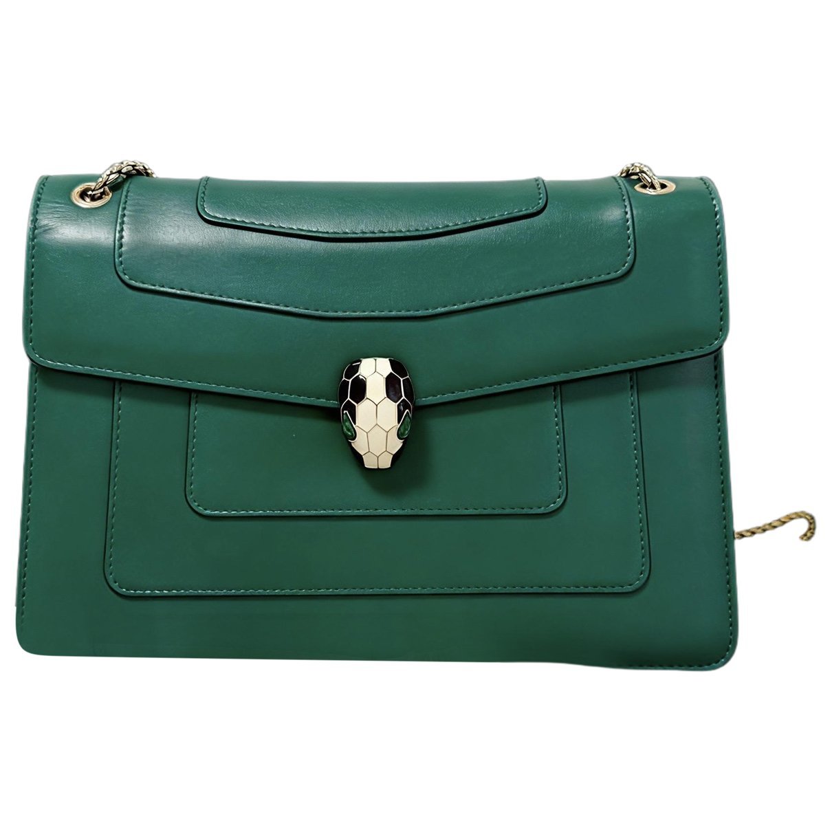 Serpenti leather handbag