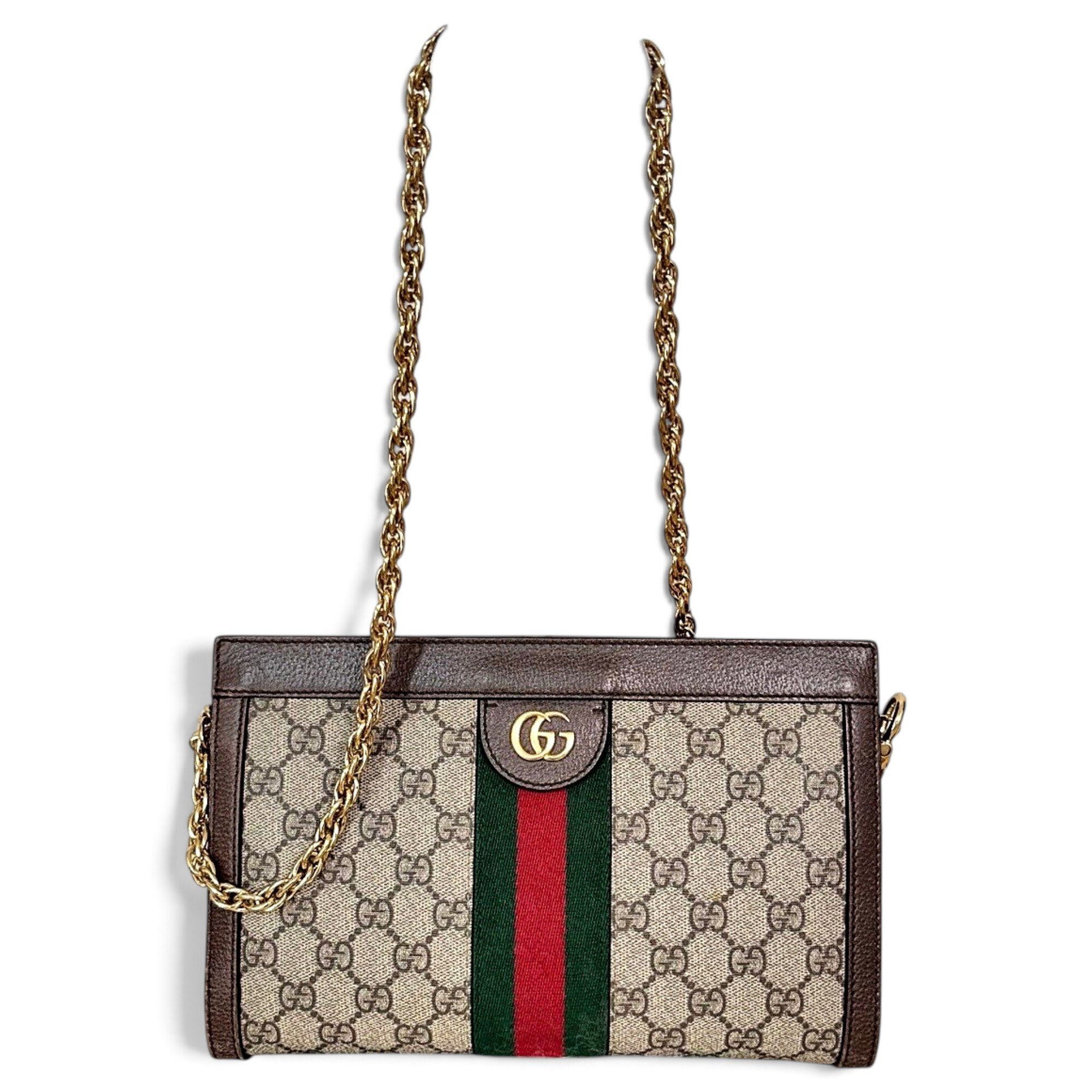 Ophidia Chain leather handbag