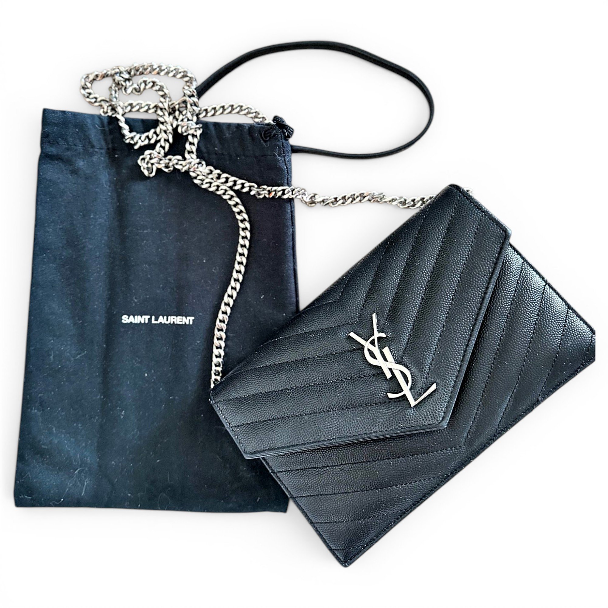 Cassandre leather clutch bag