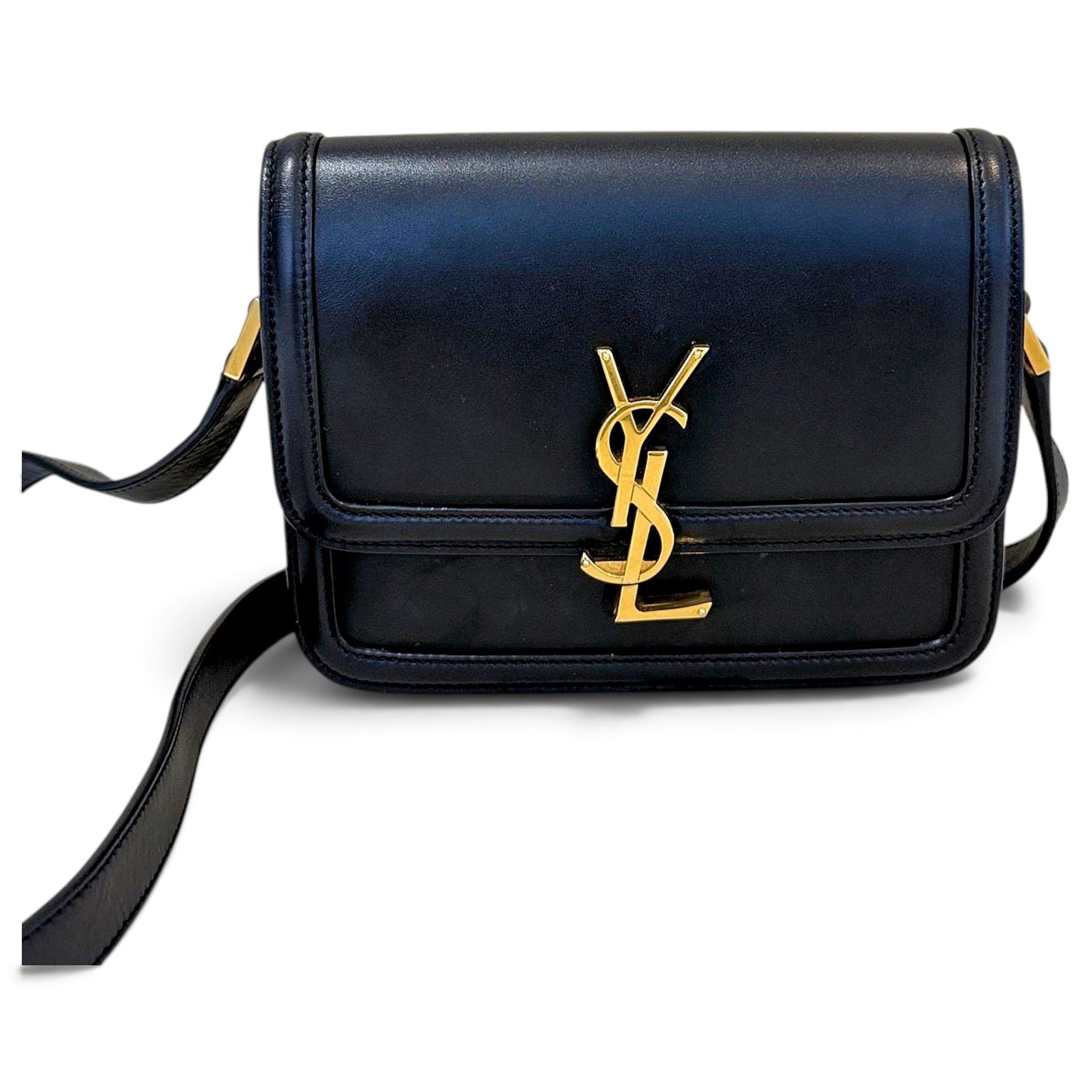 Solférino leather handbag
