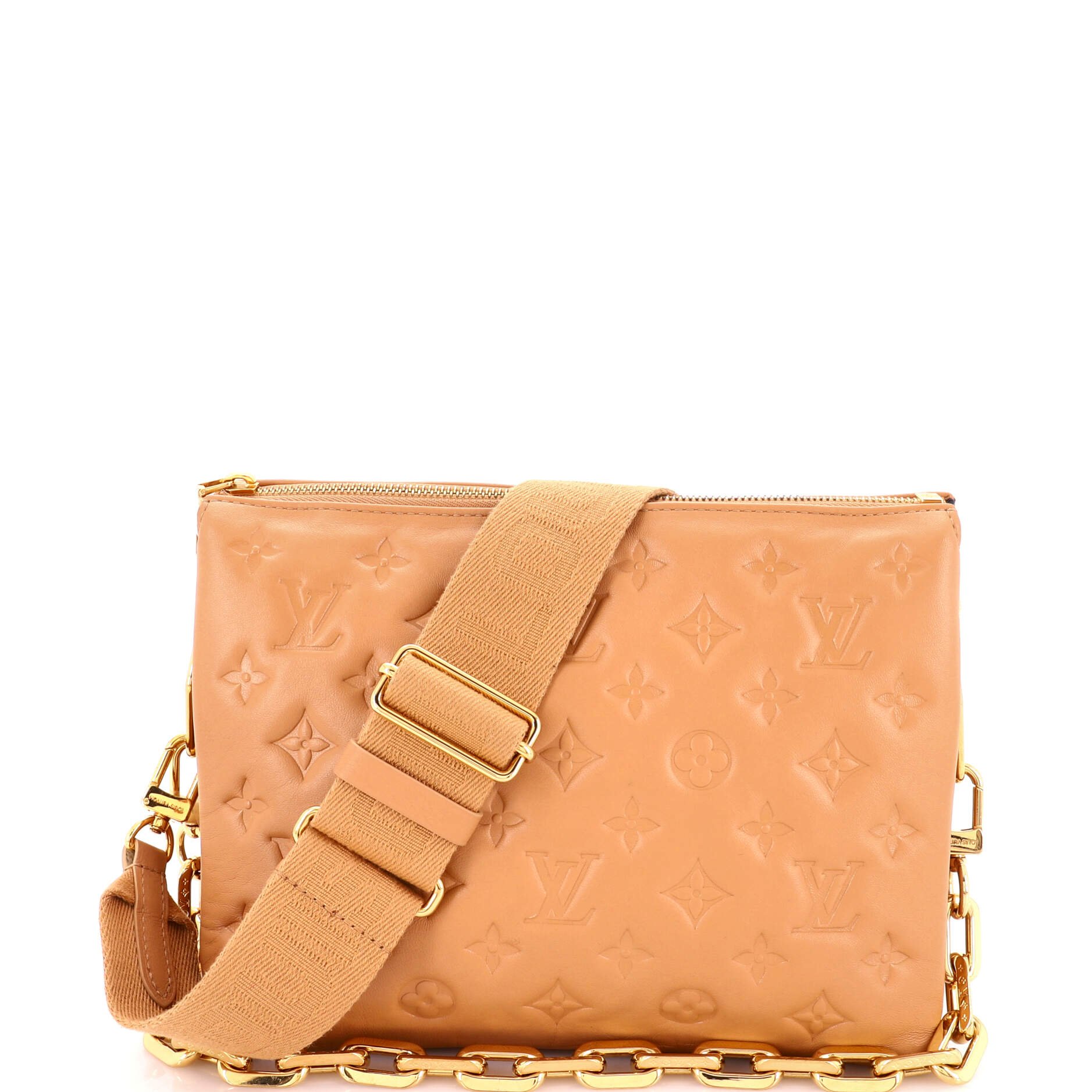 Coussin Bag Monogram Embossed Lambskin PM