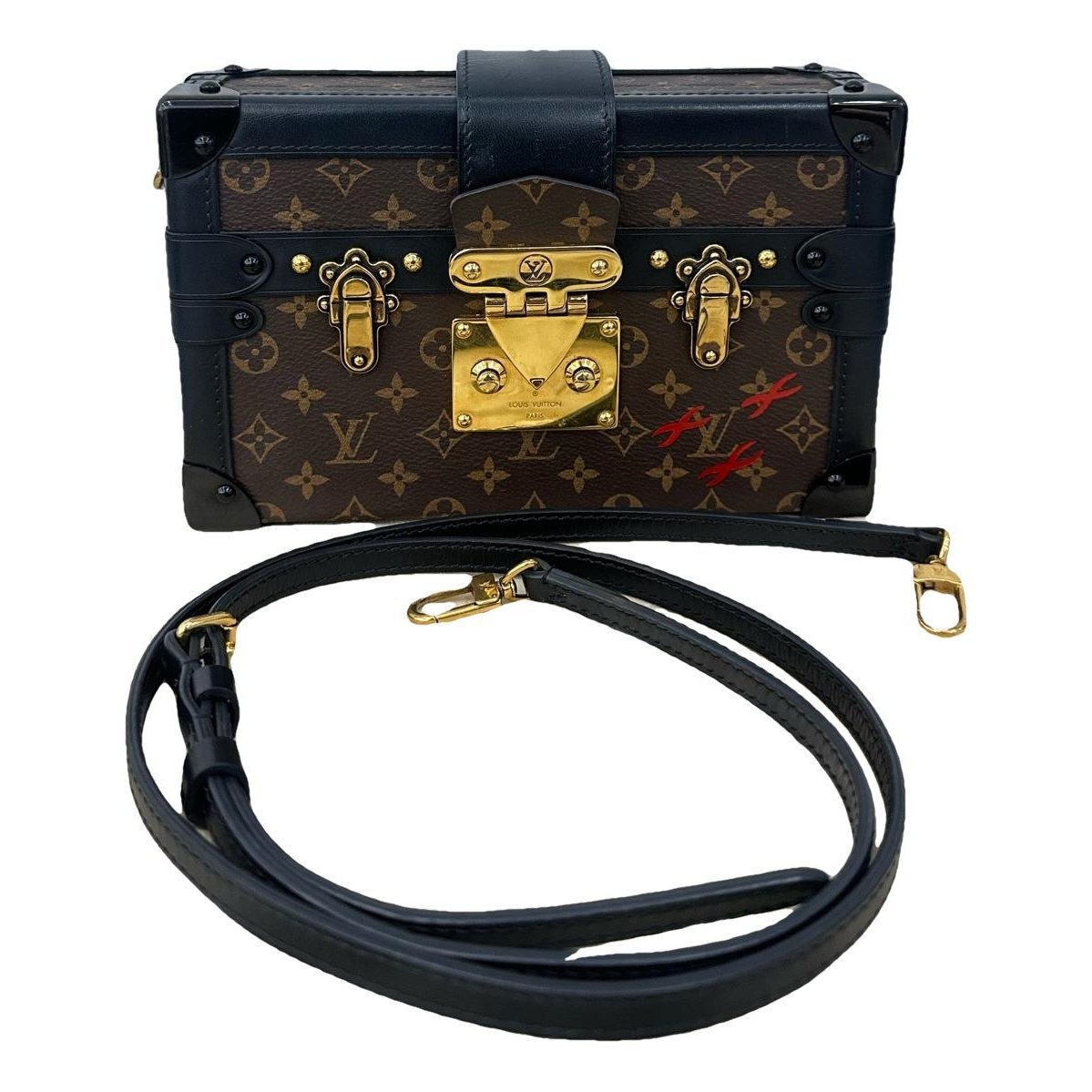 Petite Malle leather handbag