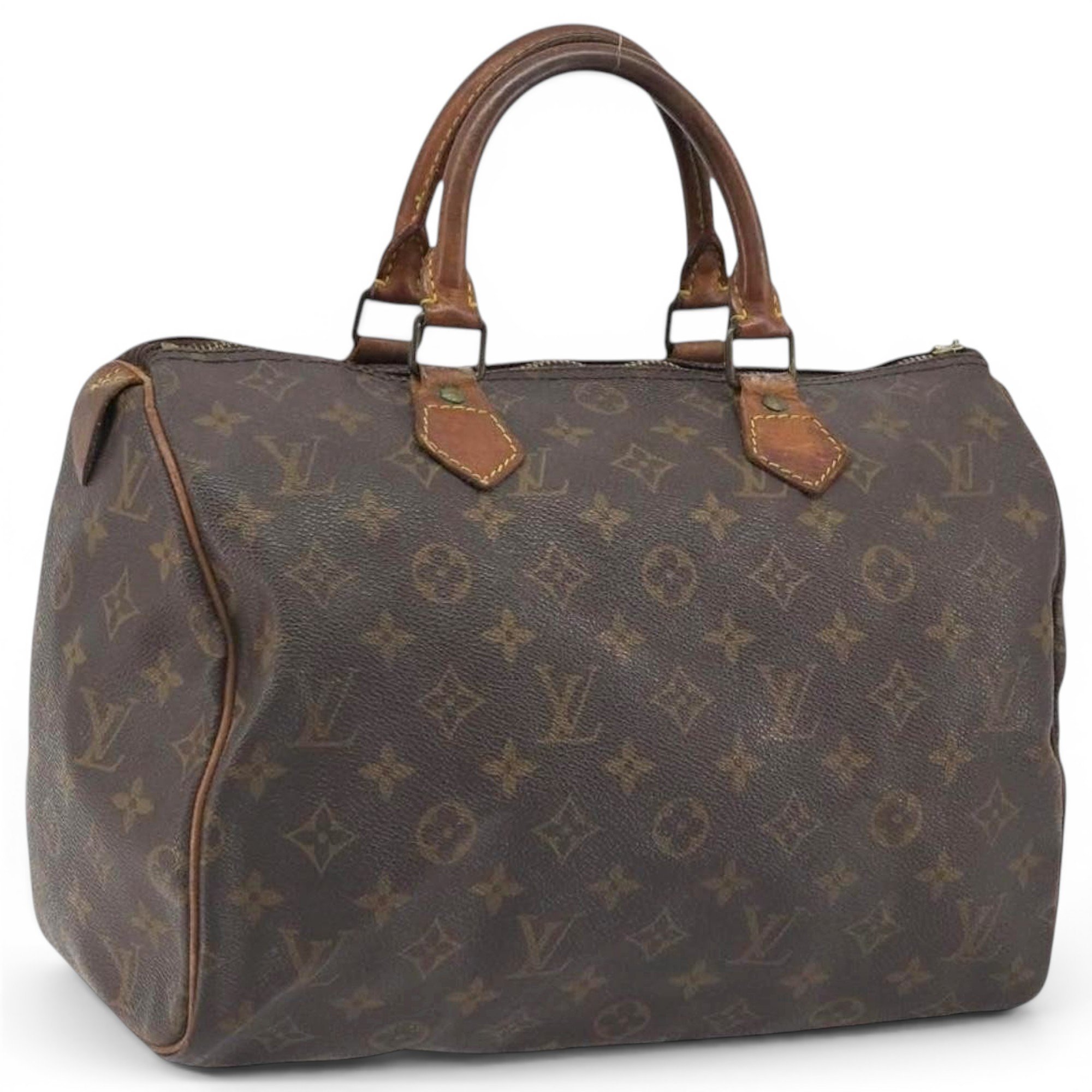 Speedy leather handbag