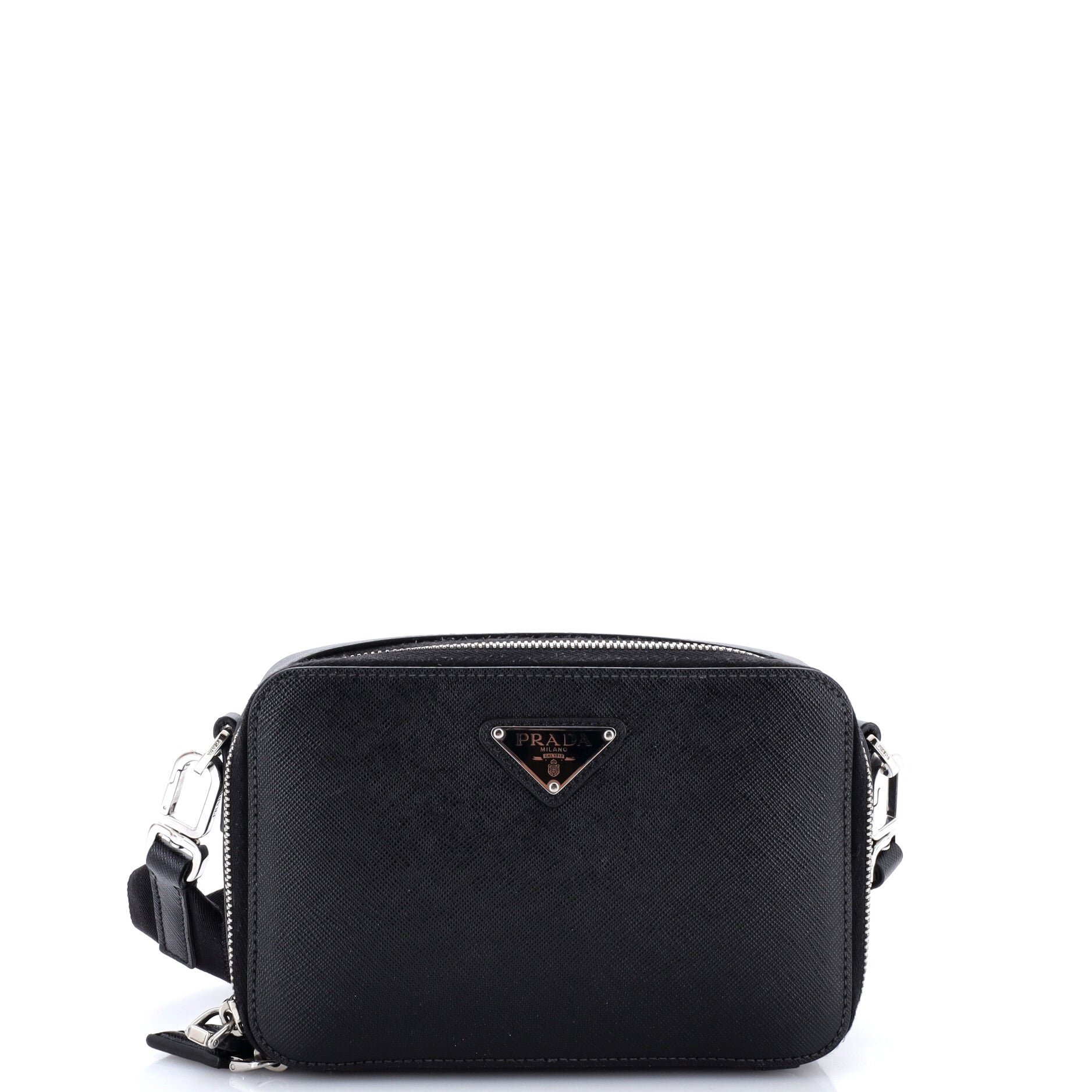 Brique Camera Crossbody Bag Saffiano Leather Mini