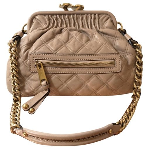 Leather clutch bag
