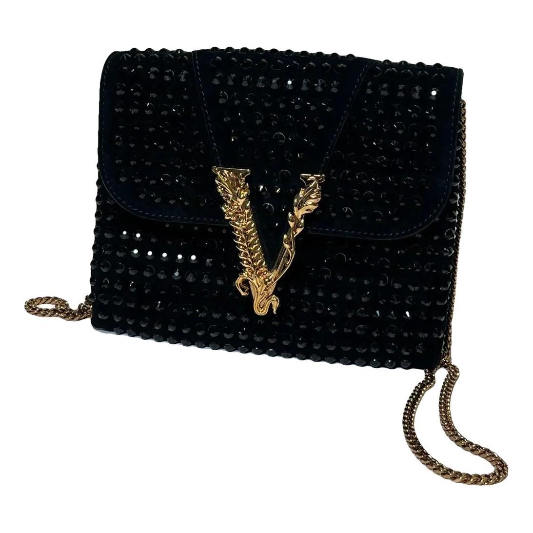 Versace Virtus leather handbag