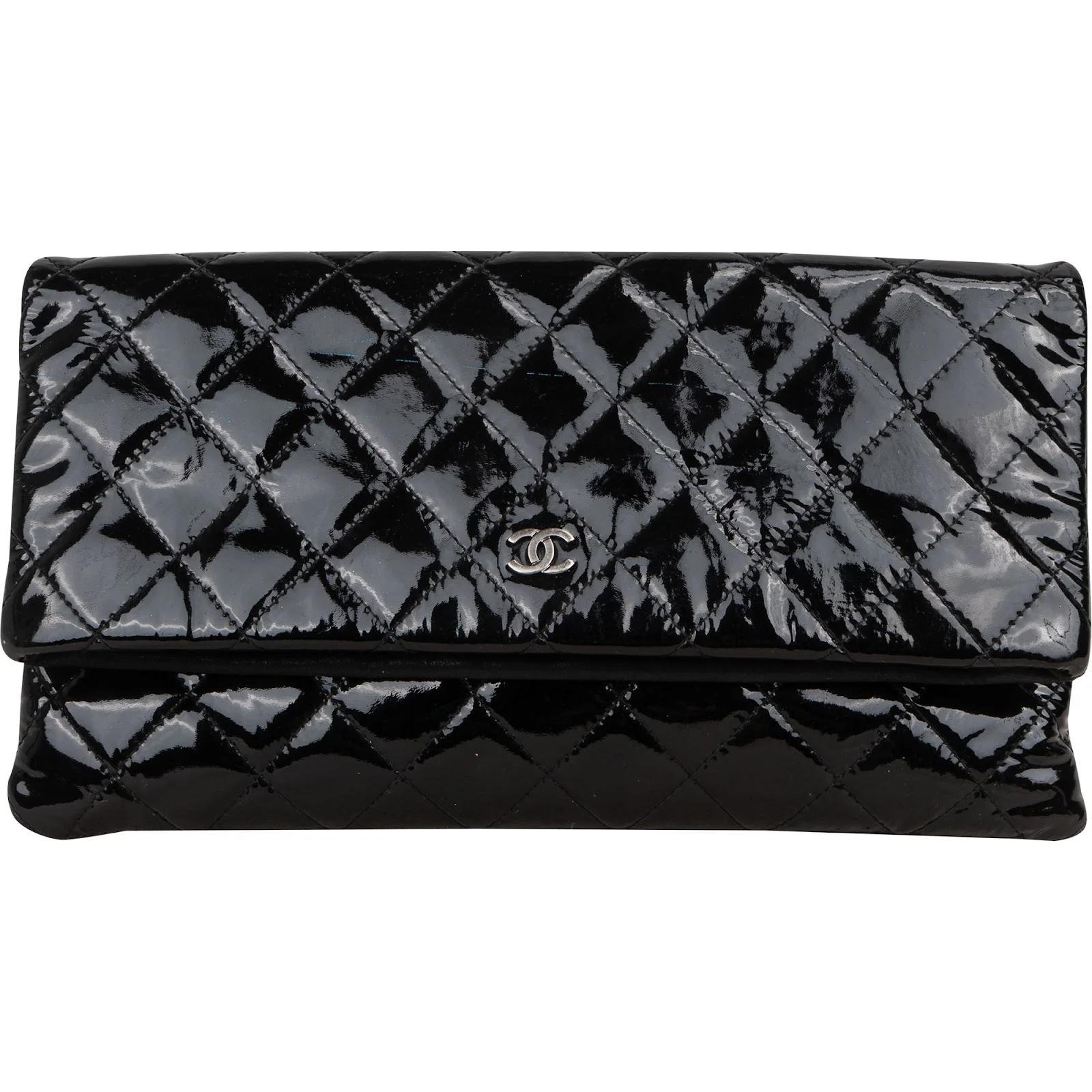 Timeless/Classique patent leather clutch bag