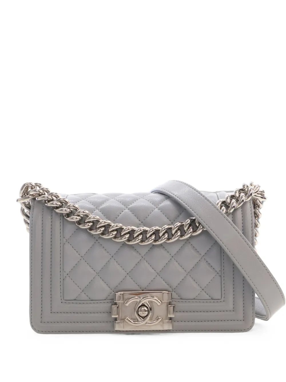 2021-2026 Small Quilted Caviar Boy Flap crossbody bag