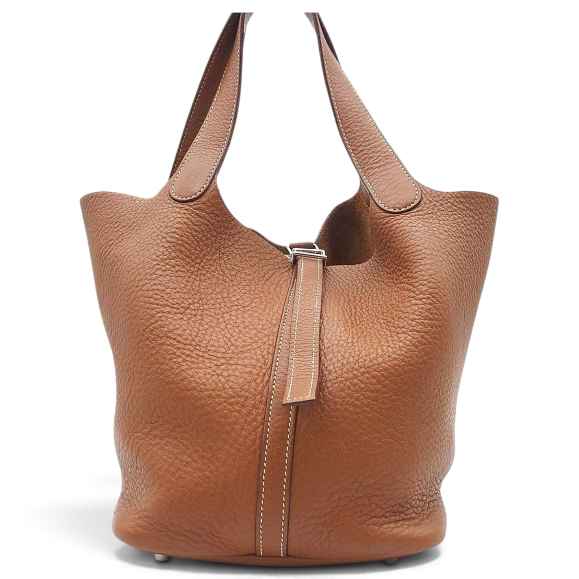 Picotin leather handbag