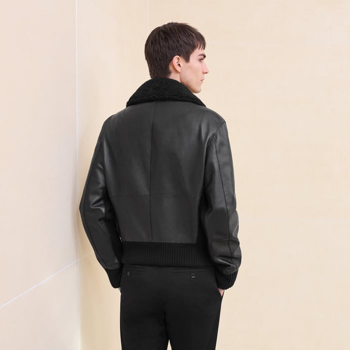 Noir Rib-trim Jacket
