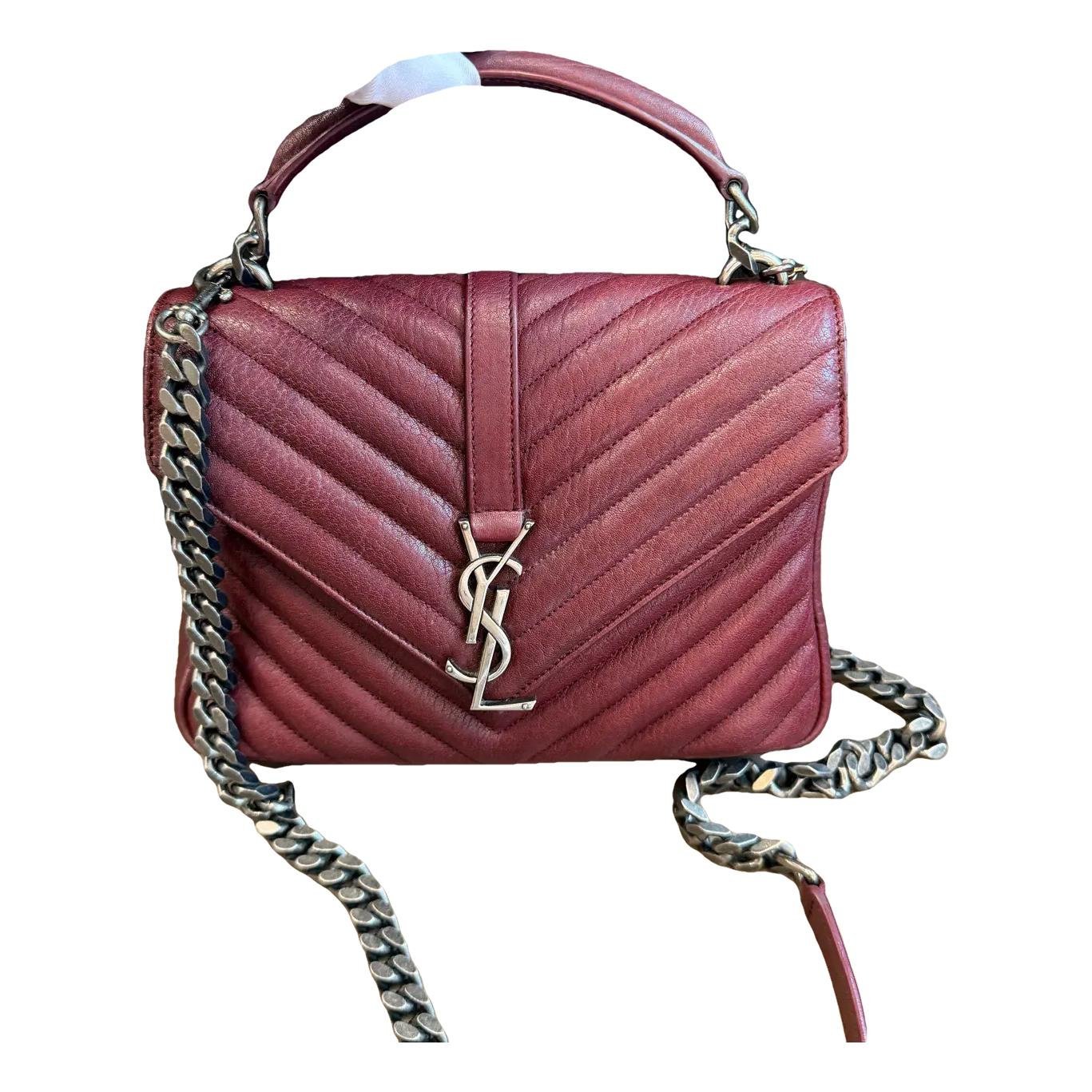 Collége monogramme leather crossbody bag