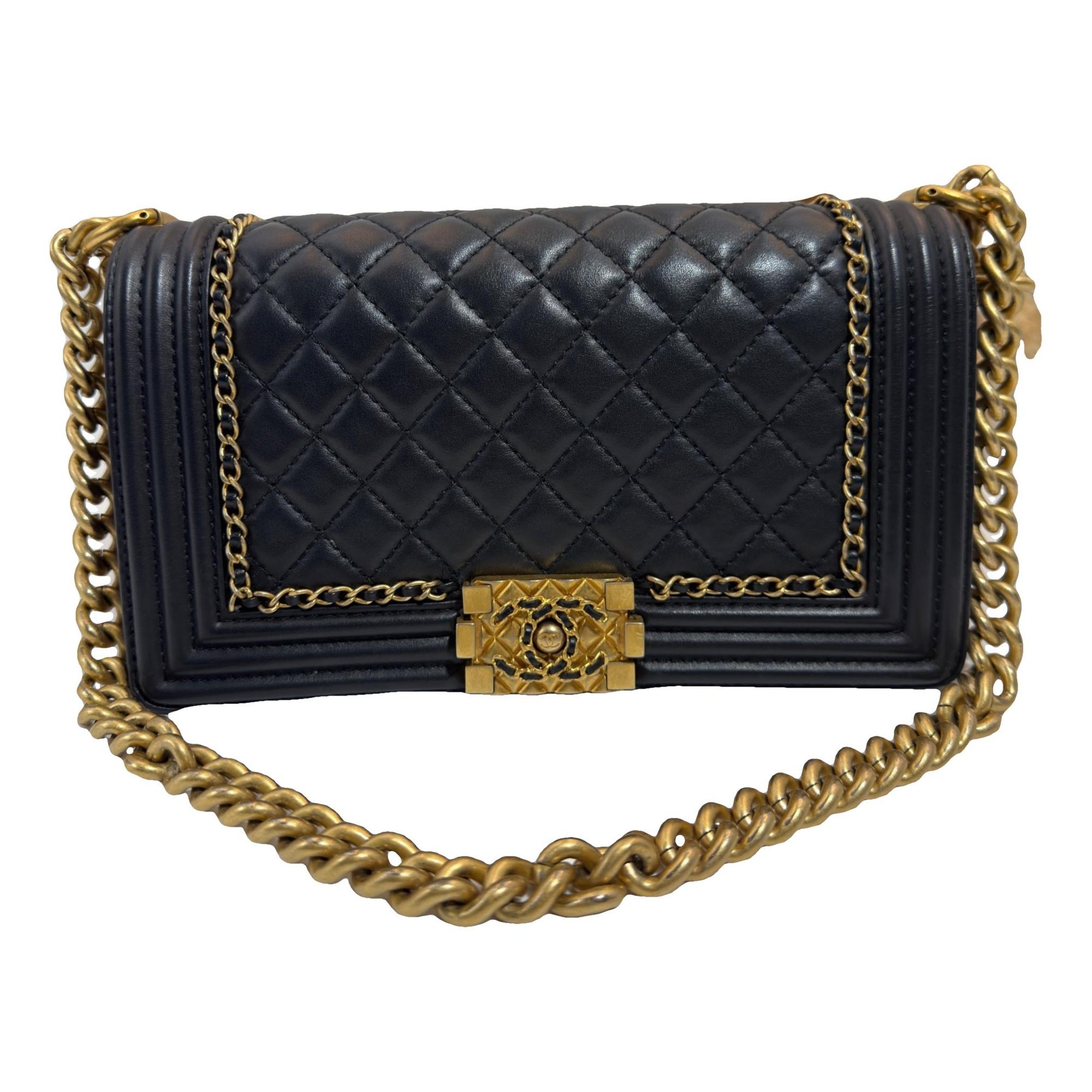 Boy leather crossbody bag