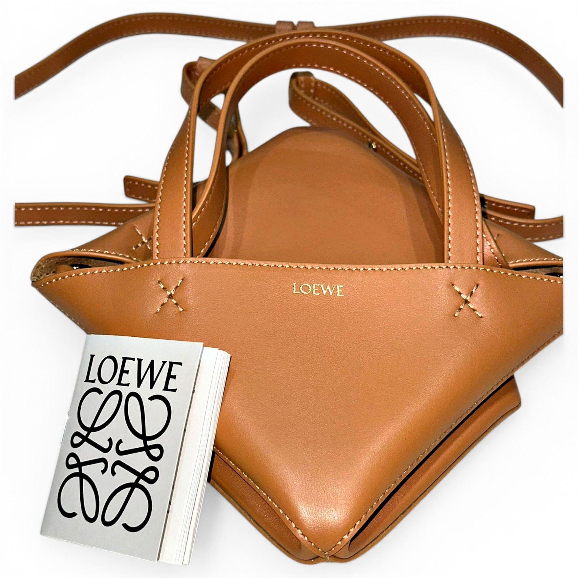 Puzzle Fold Pouch leather crossbody bag