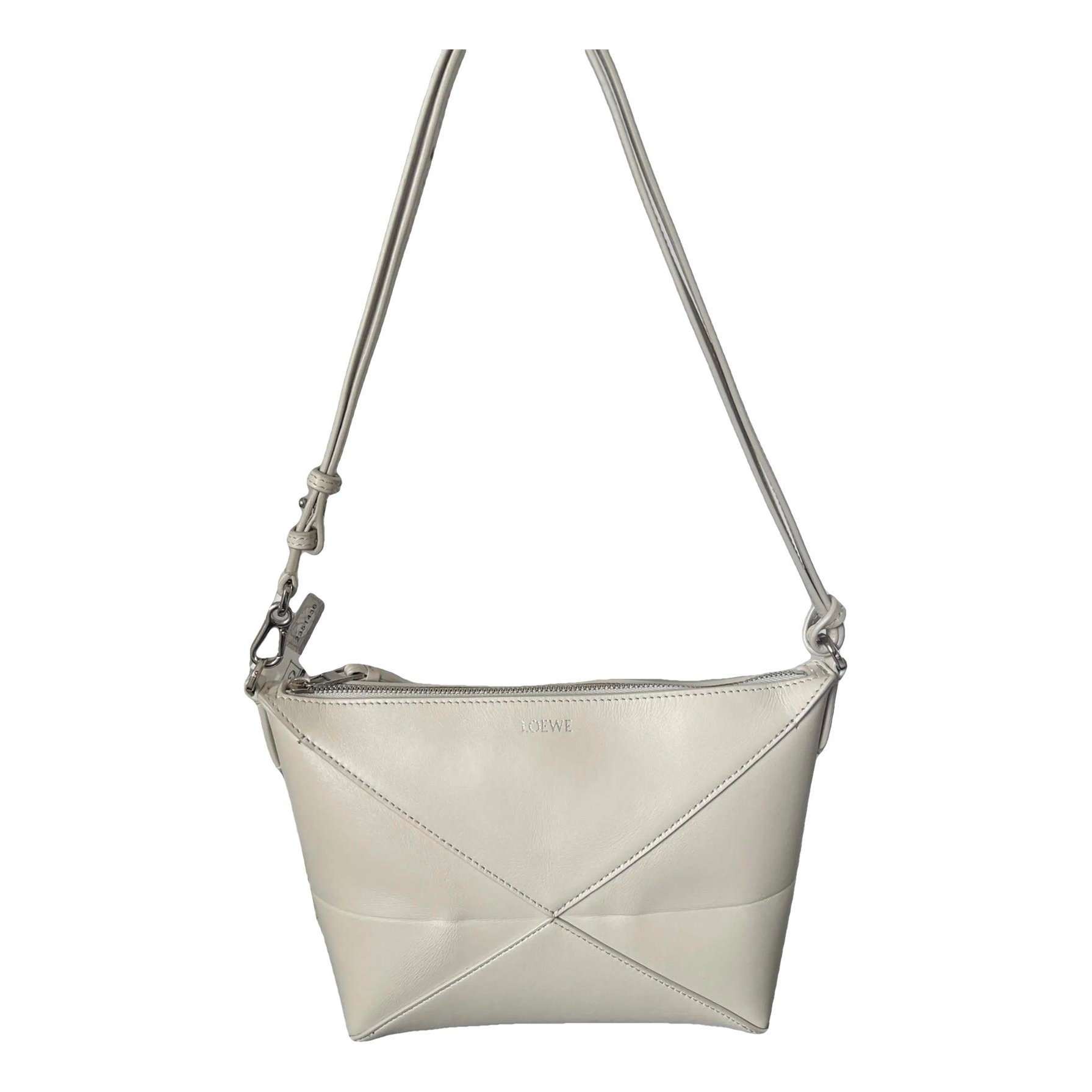 Puzzle Fold Pouch leather handbag