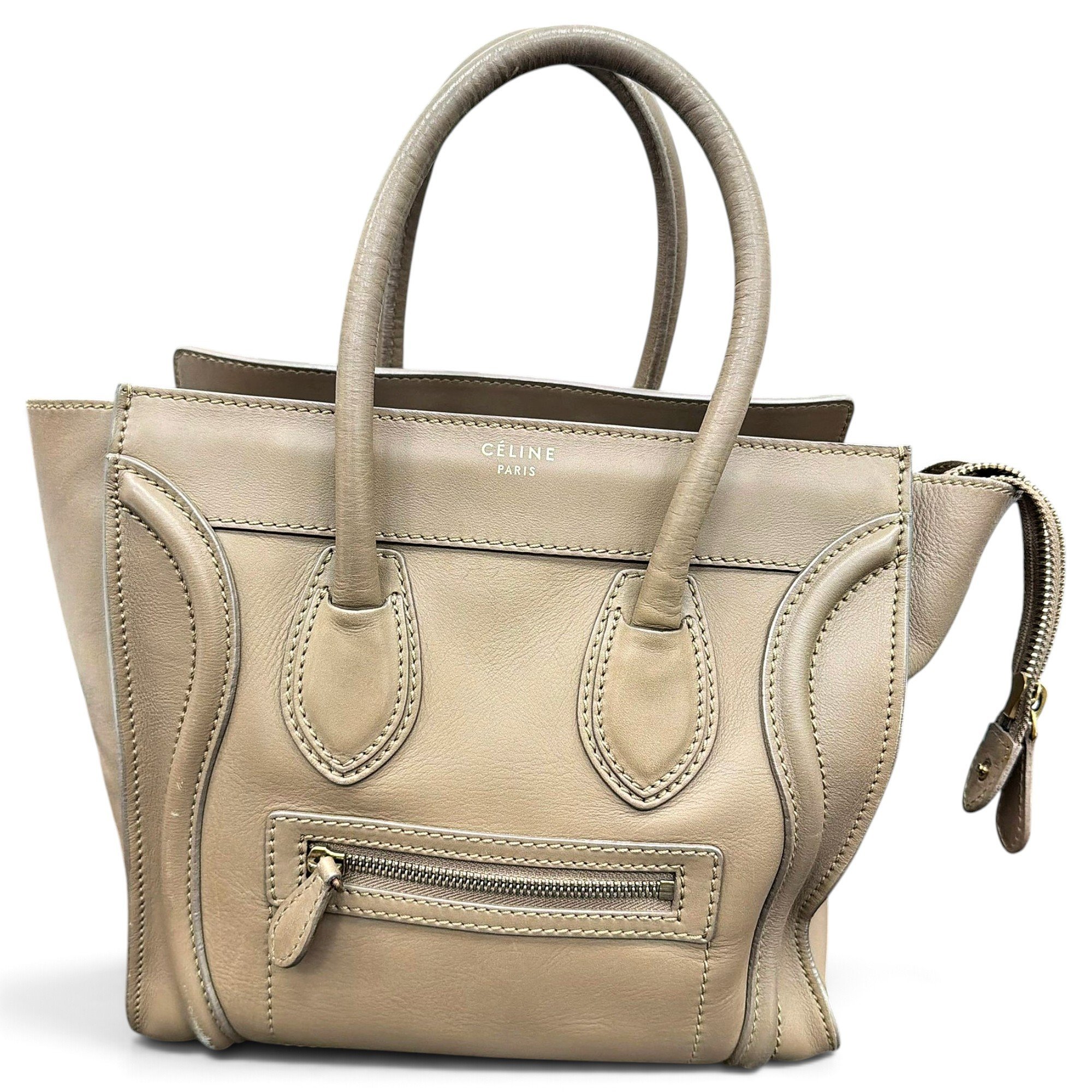 Luggage leather handbag