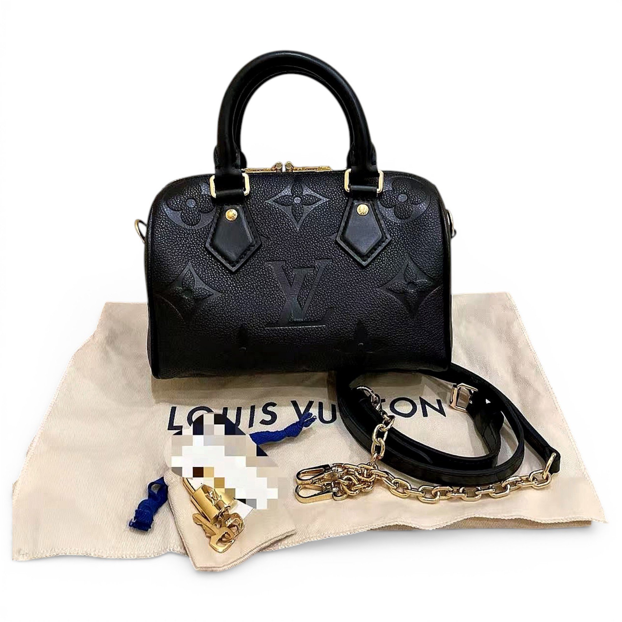Speedy leather handbag