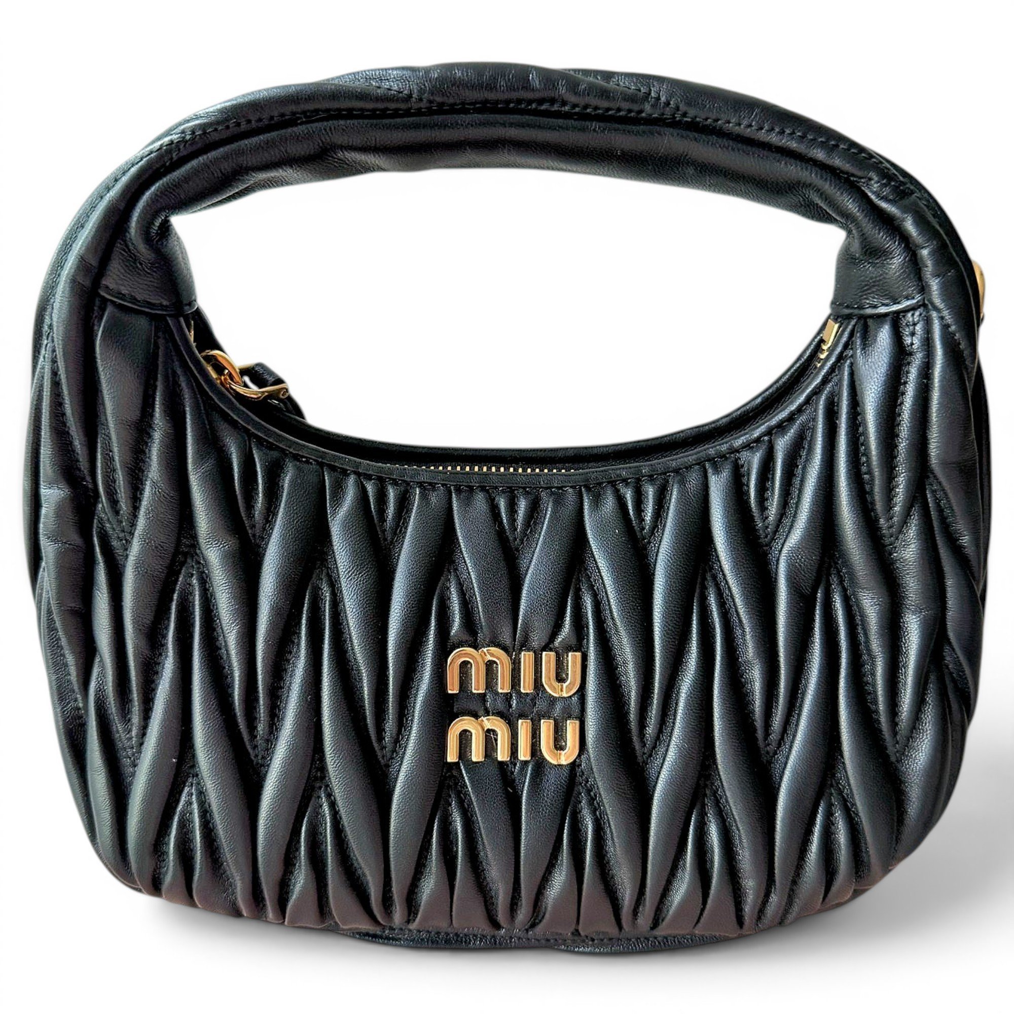 Miu Wander leather handbag
