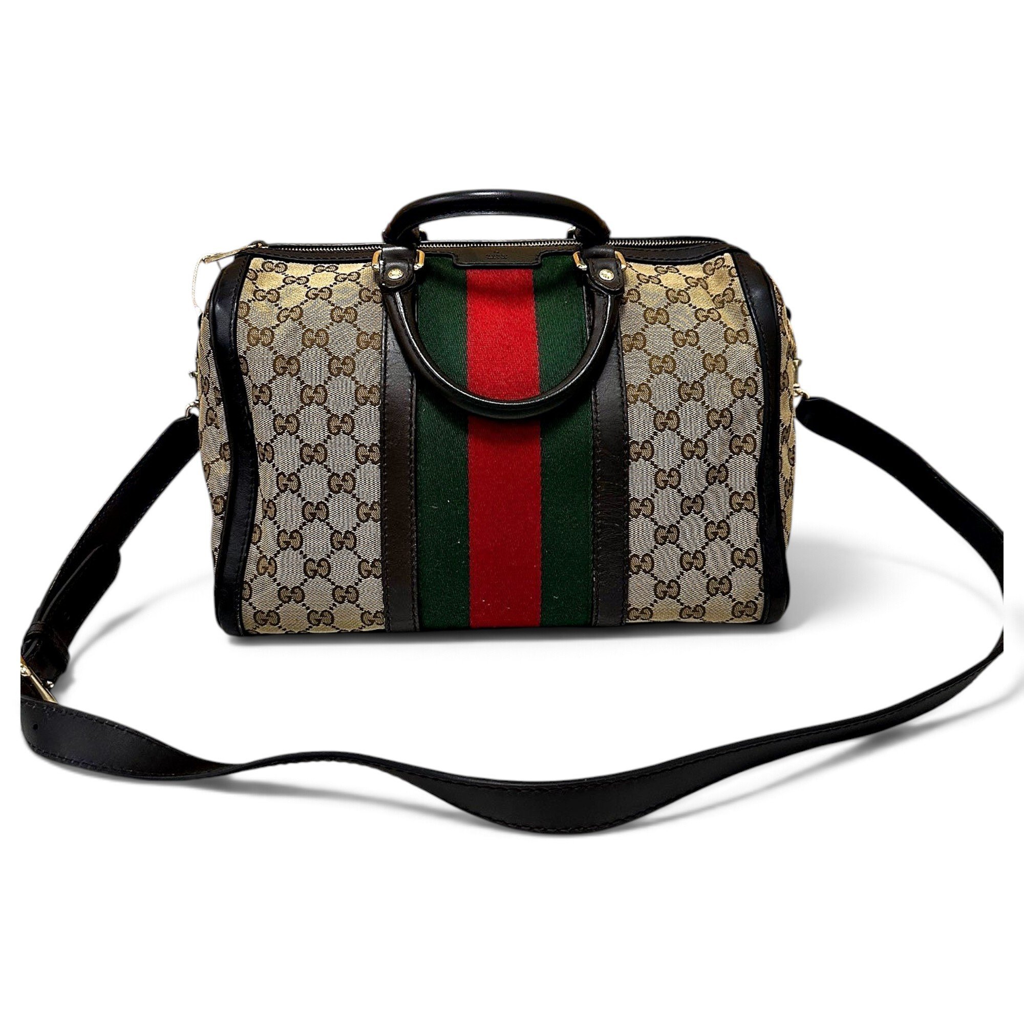 Ophidia Boston leather handbag