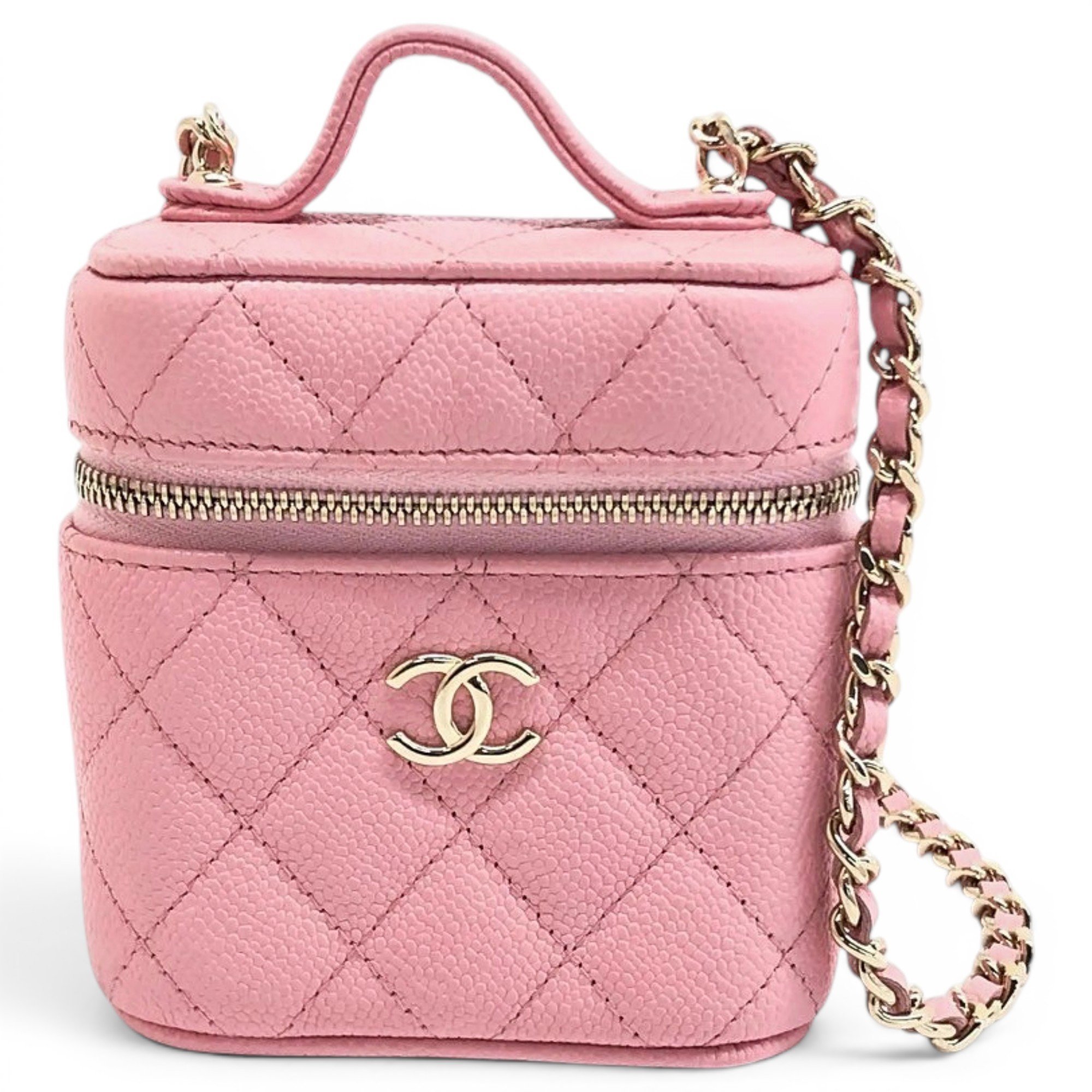 Vanity leather handbag