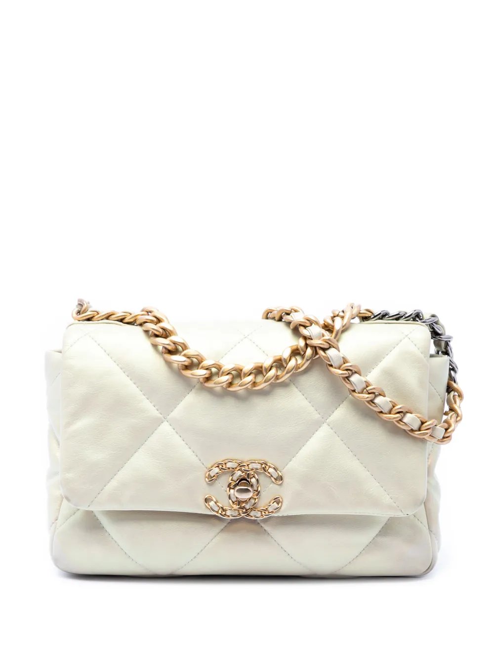 2021 Medium Iridescent Lambskin 19 Flap satchel