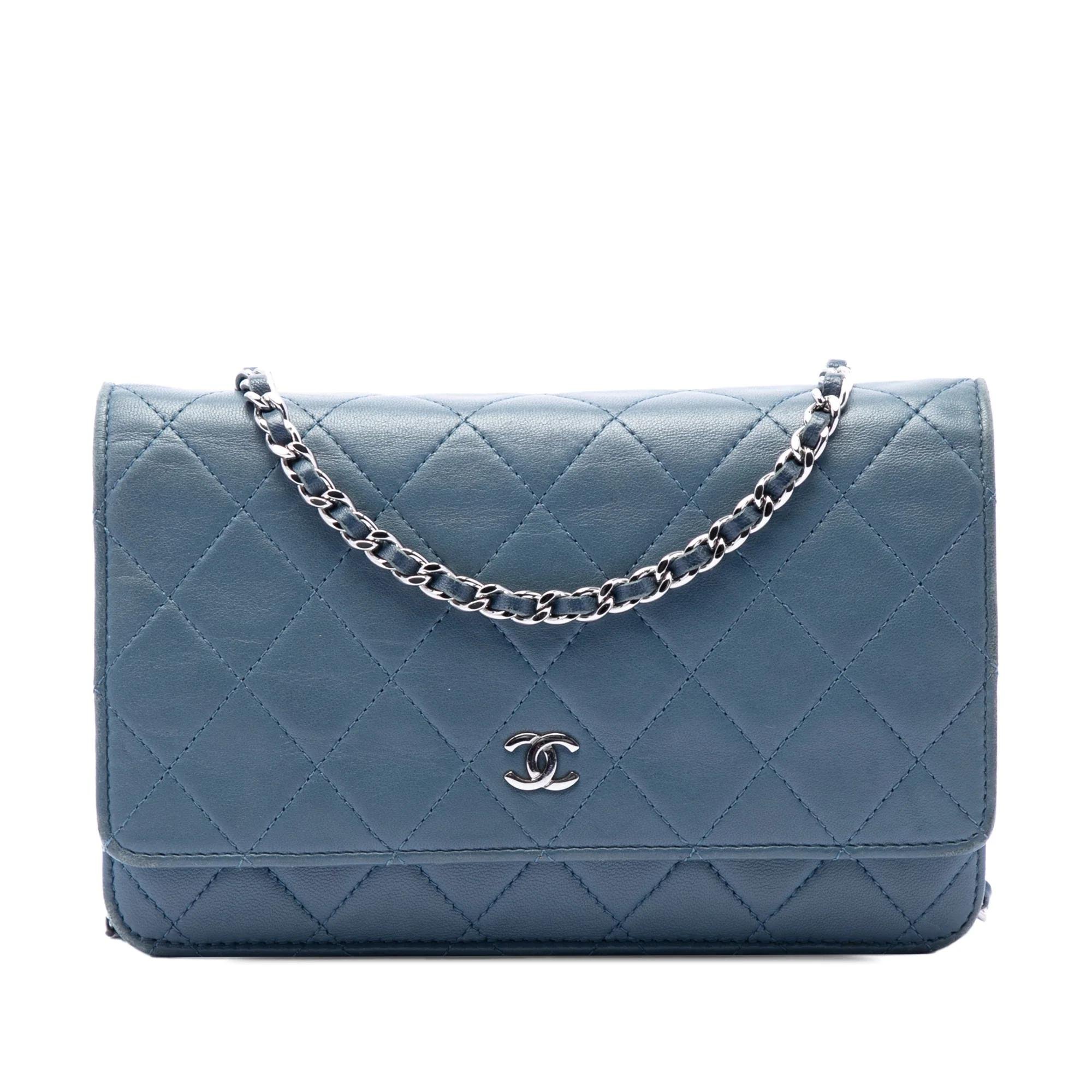 Wallet On Chain leather handbag