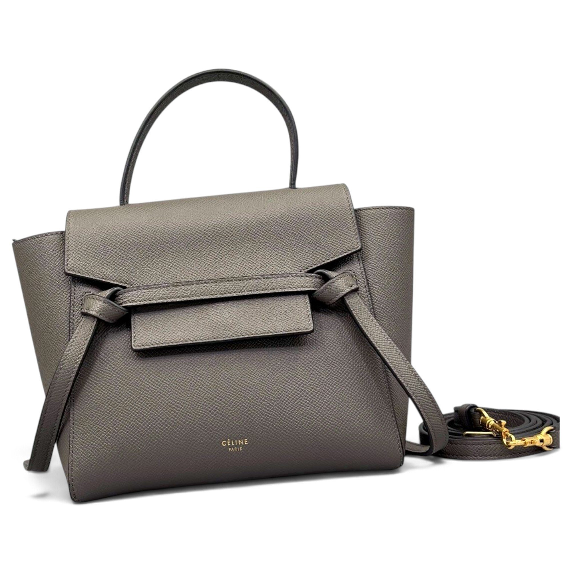Belt leather handbag
