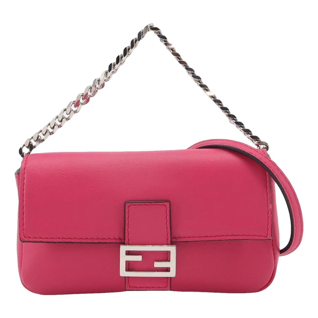 Baguette leather handbag