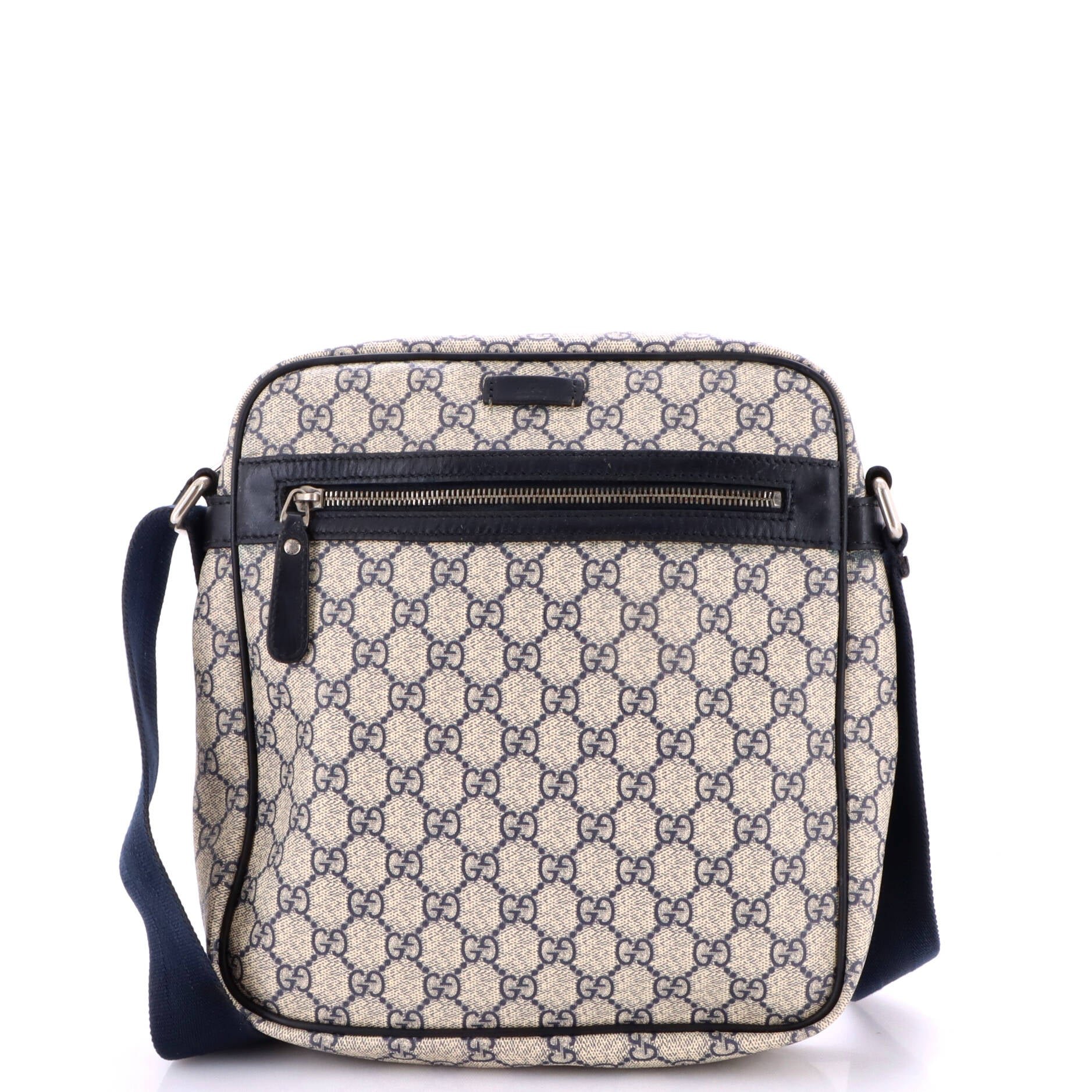 Front Zip Messenger GG Coated Canvas Medium