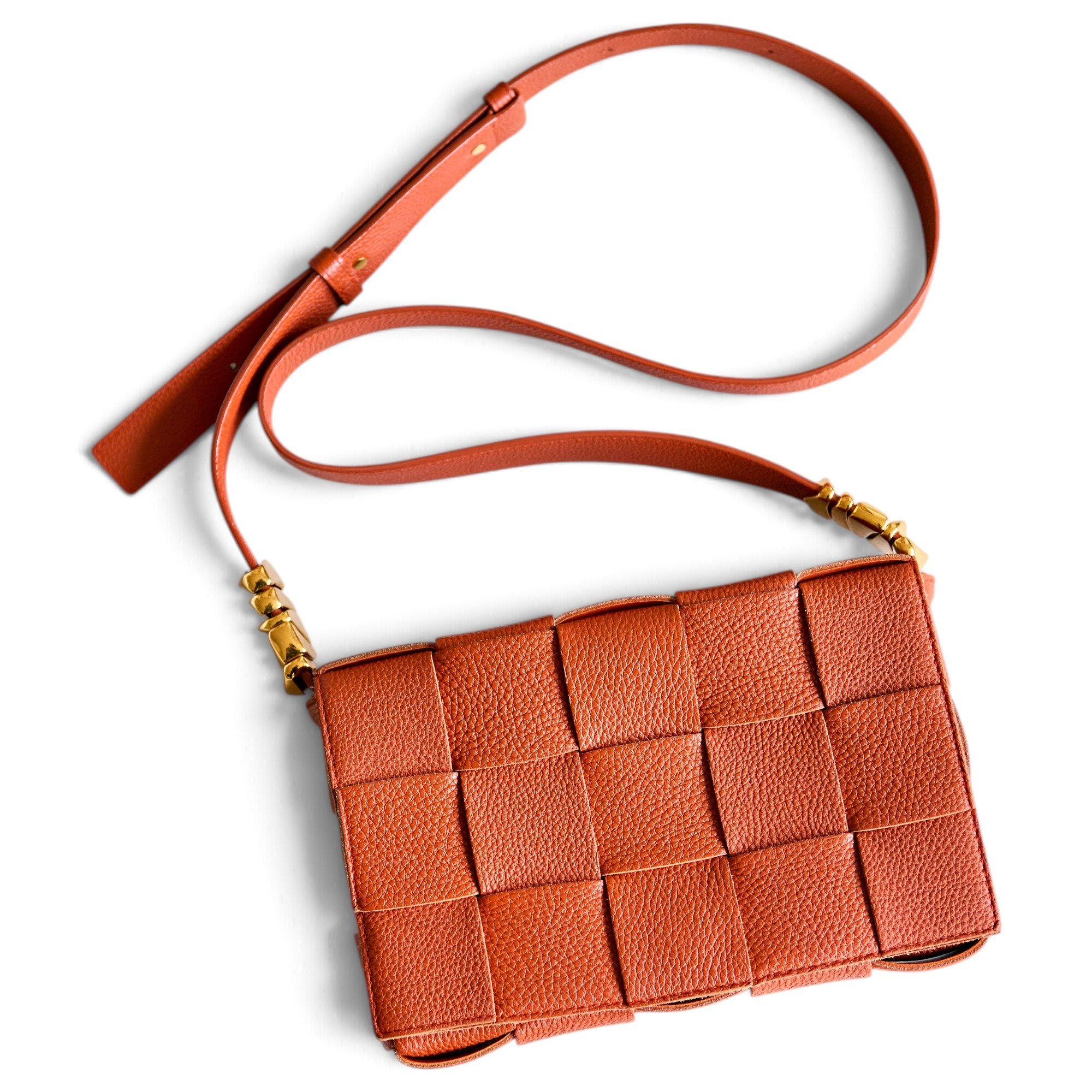 Cassette leather crossbody bag