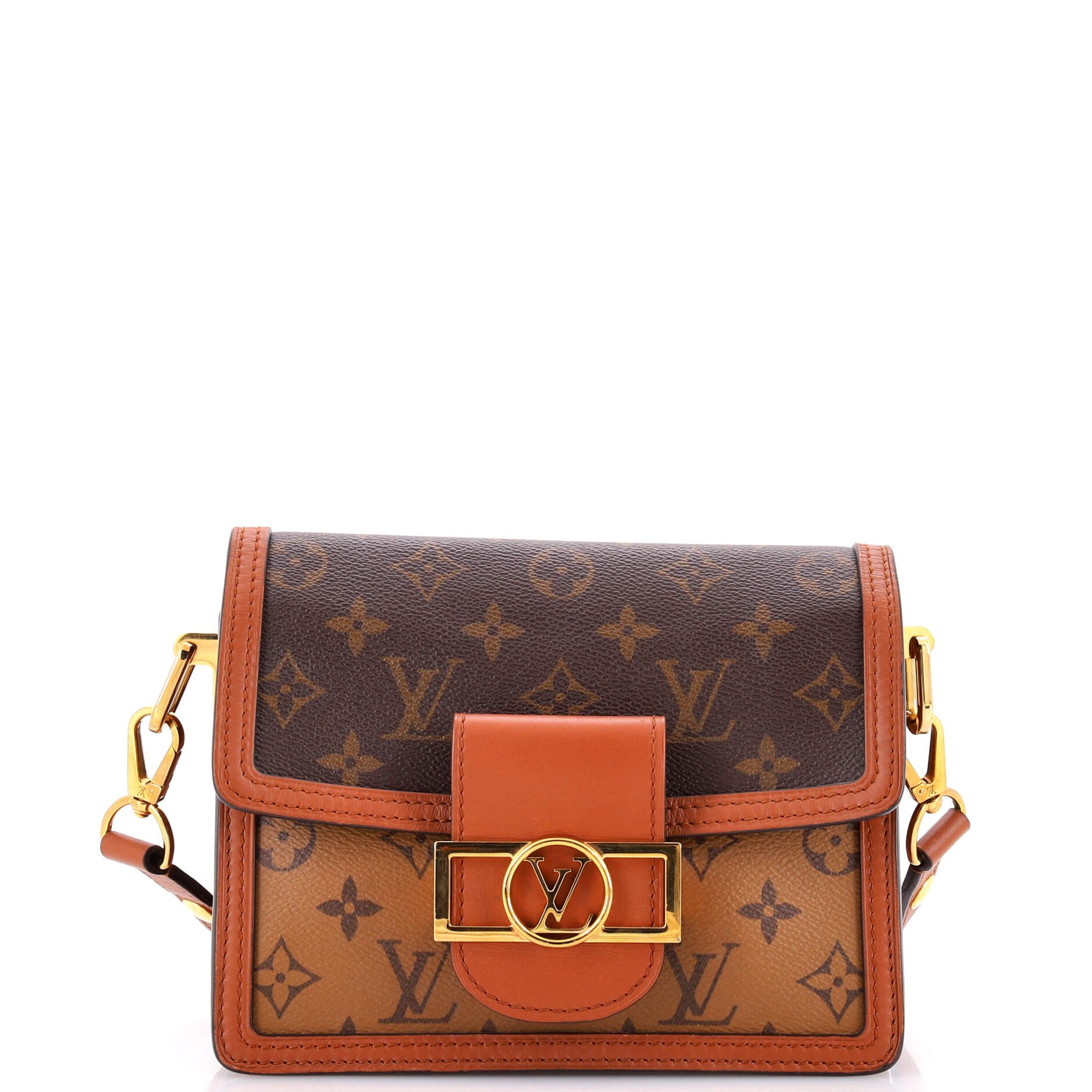 Louis Vuitton Dauphine Shoulder Bag Reverse Monogram Canvas Mini