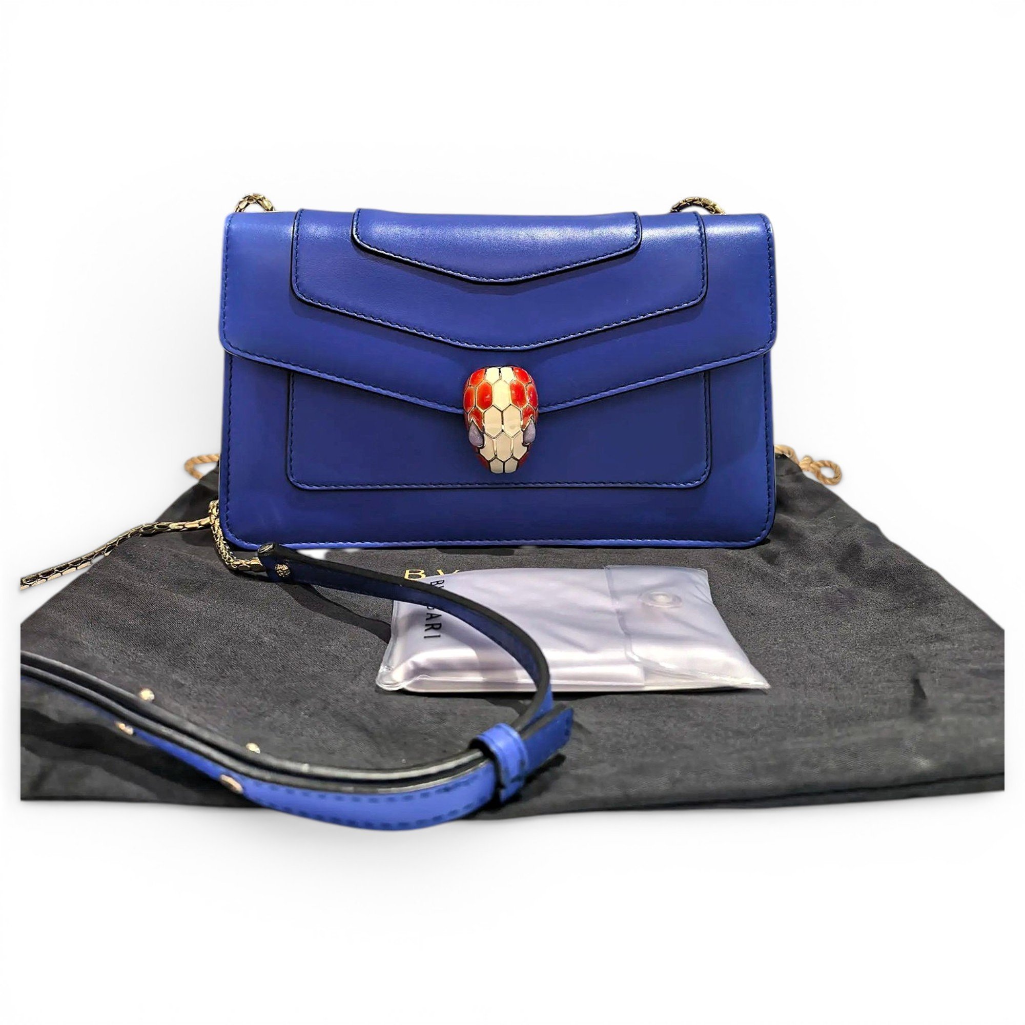 Bvlgari Serpenti leather handbag