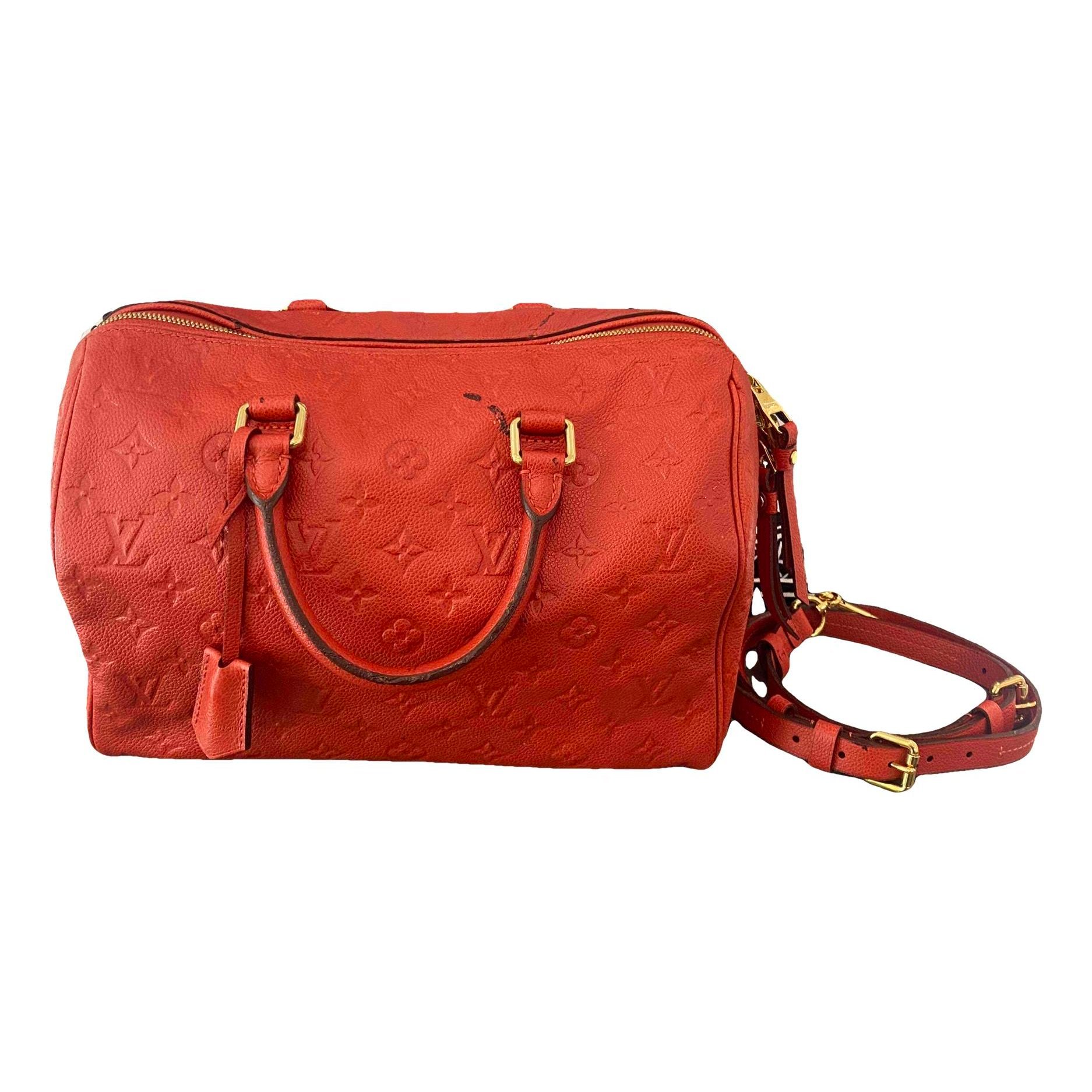 Speedy leather handbag