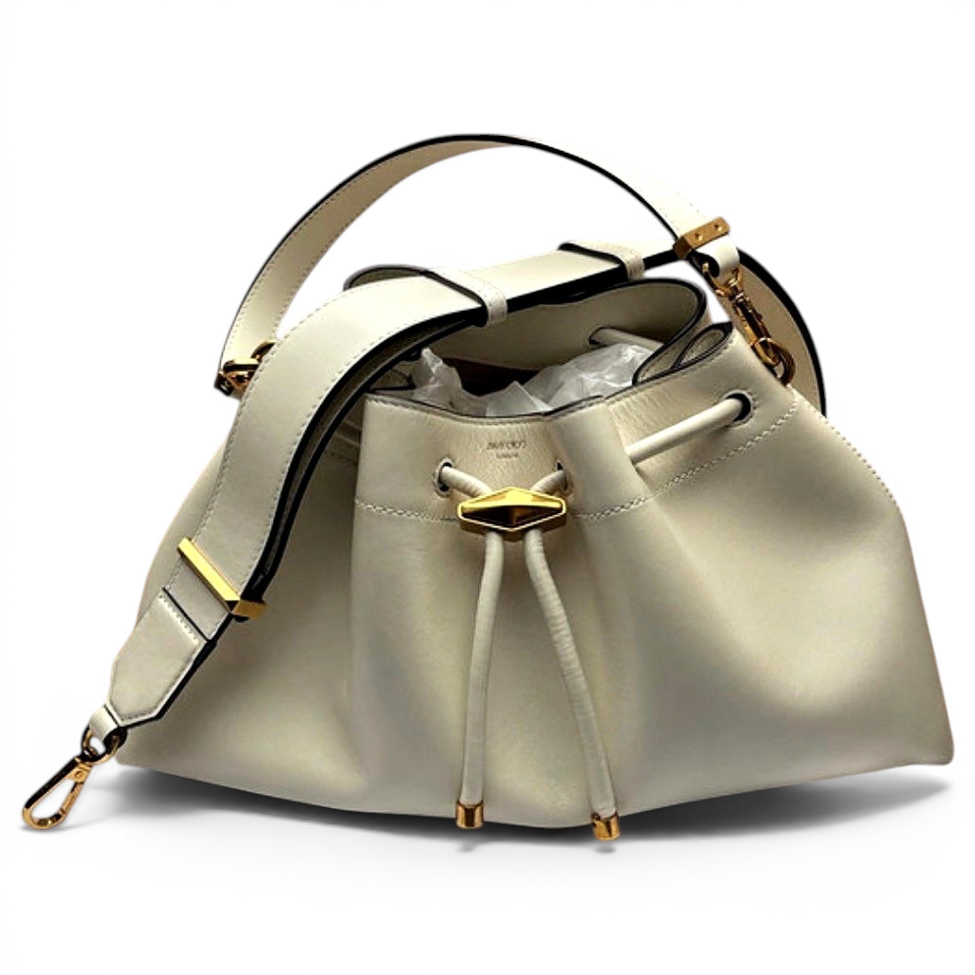 Cinch leather handbag
