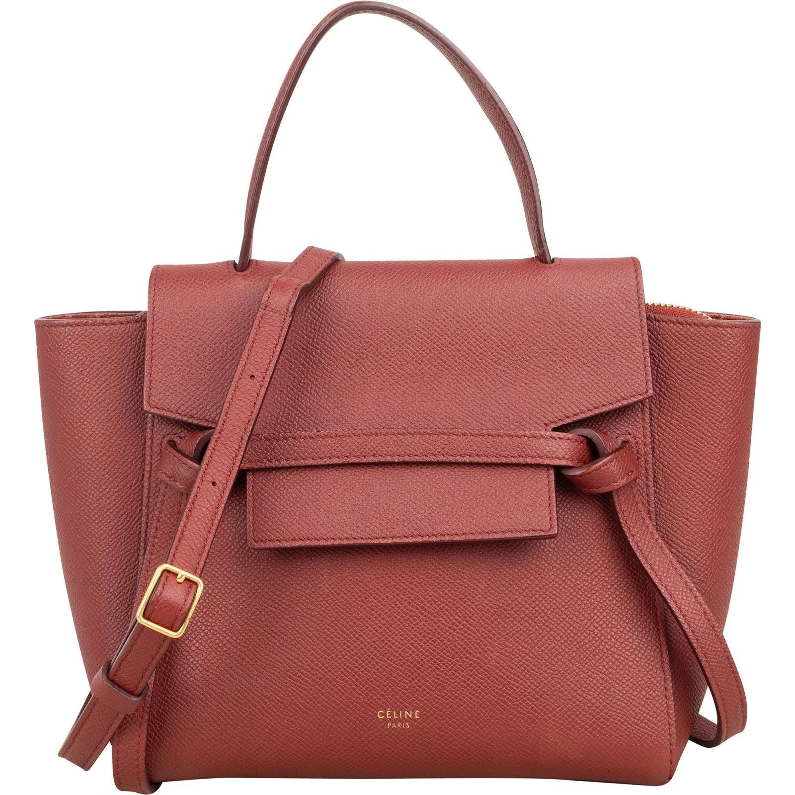 Belt leather handbag