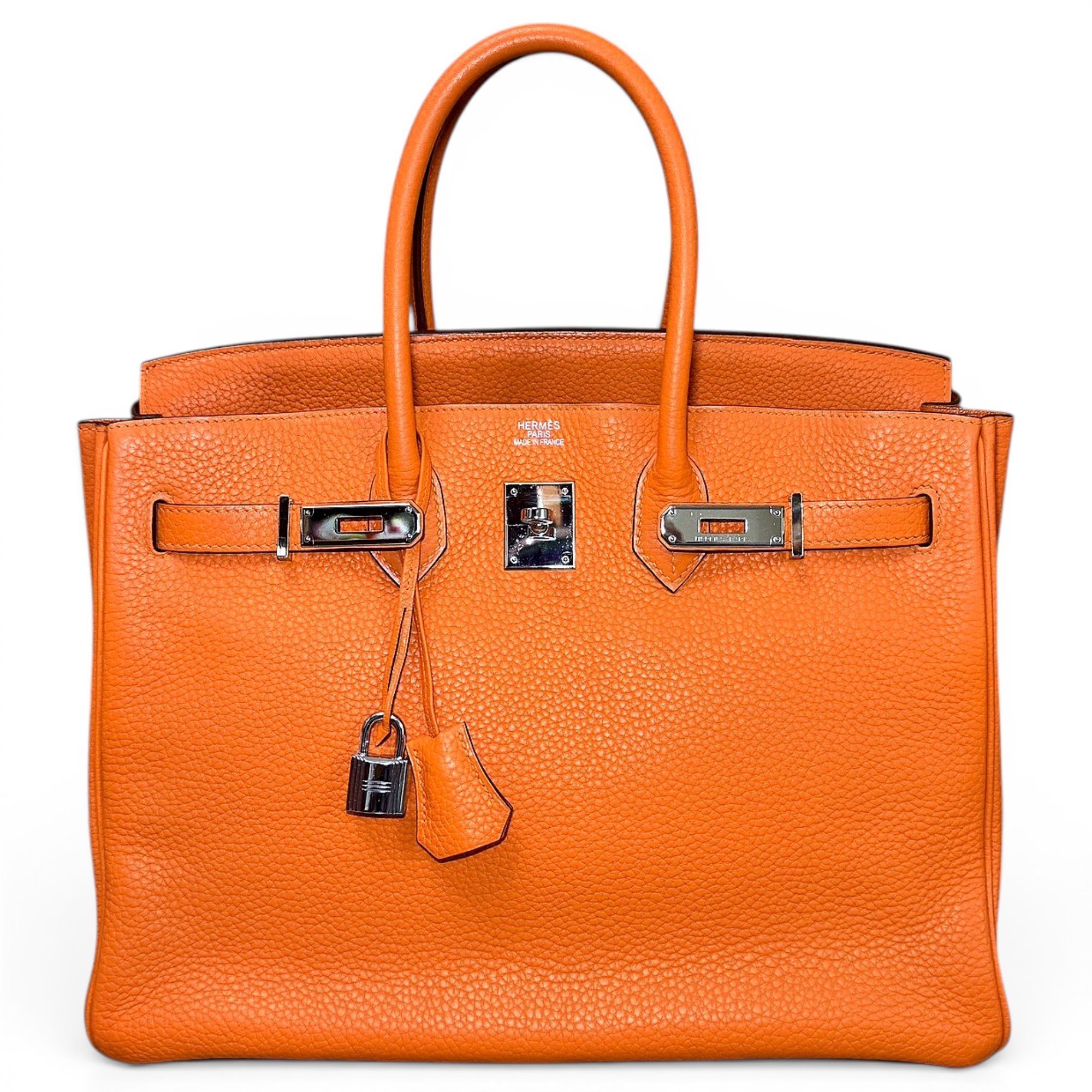 Birkin 35 leather handbag