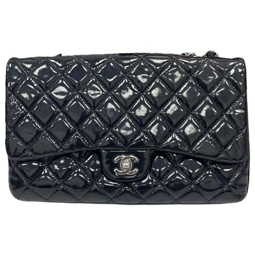 Patent leather handbag
