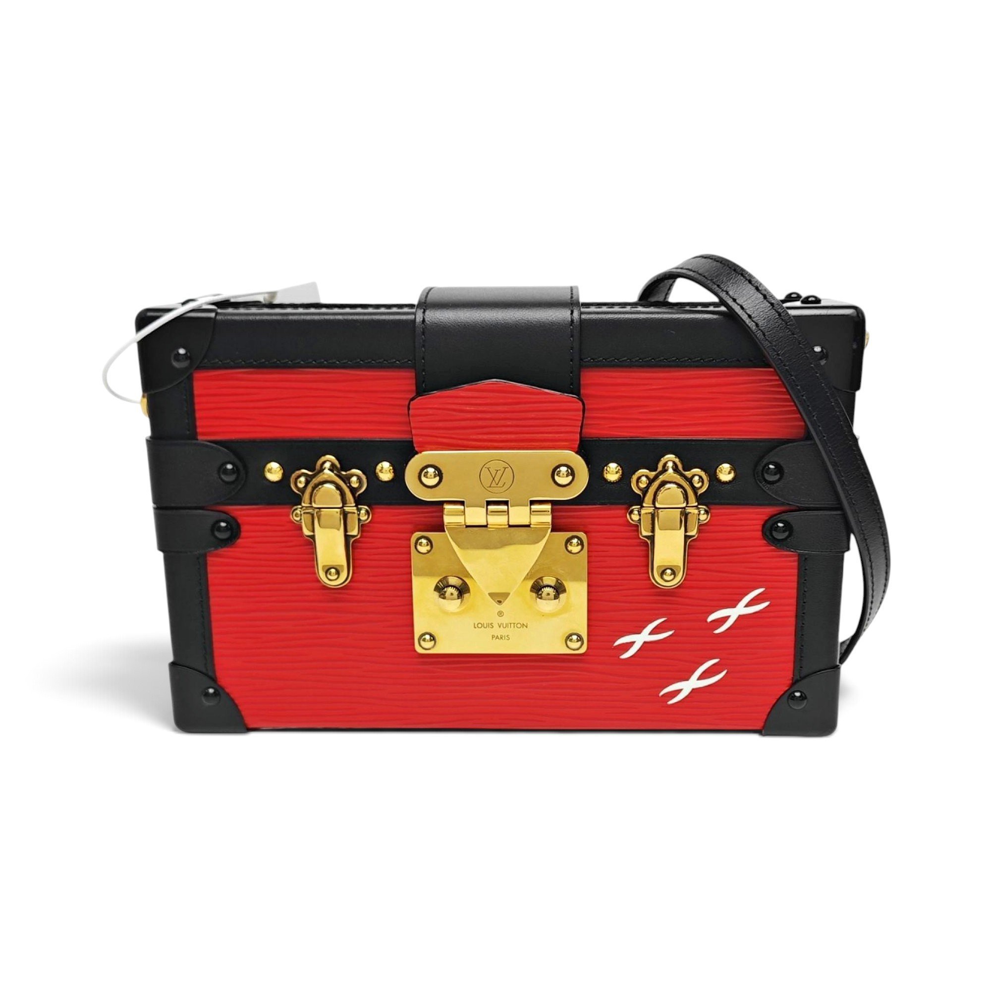 Petite Malle leather handbag