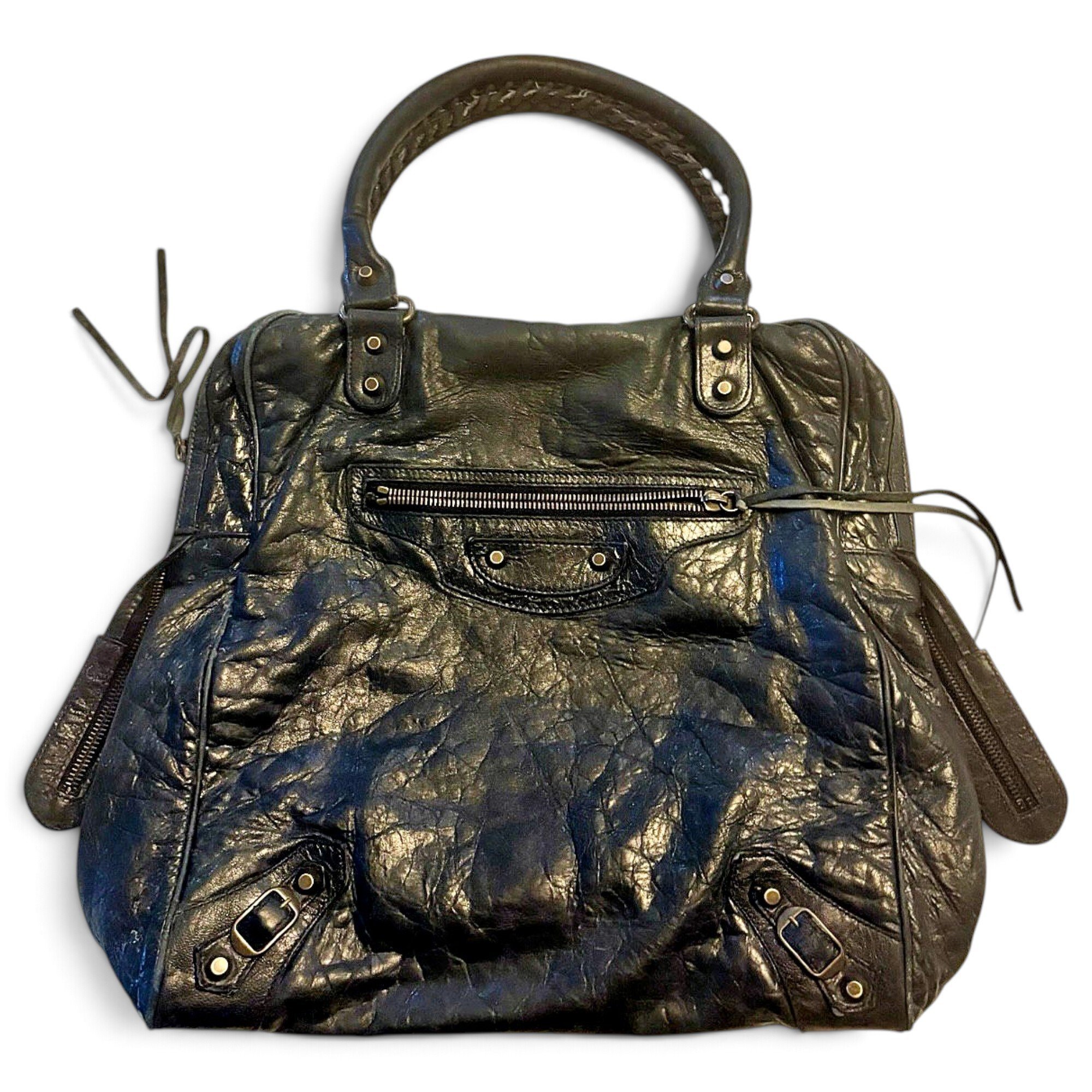 Leather handbag
