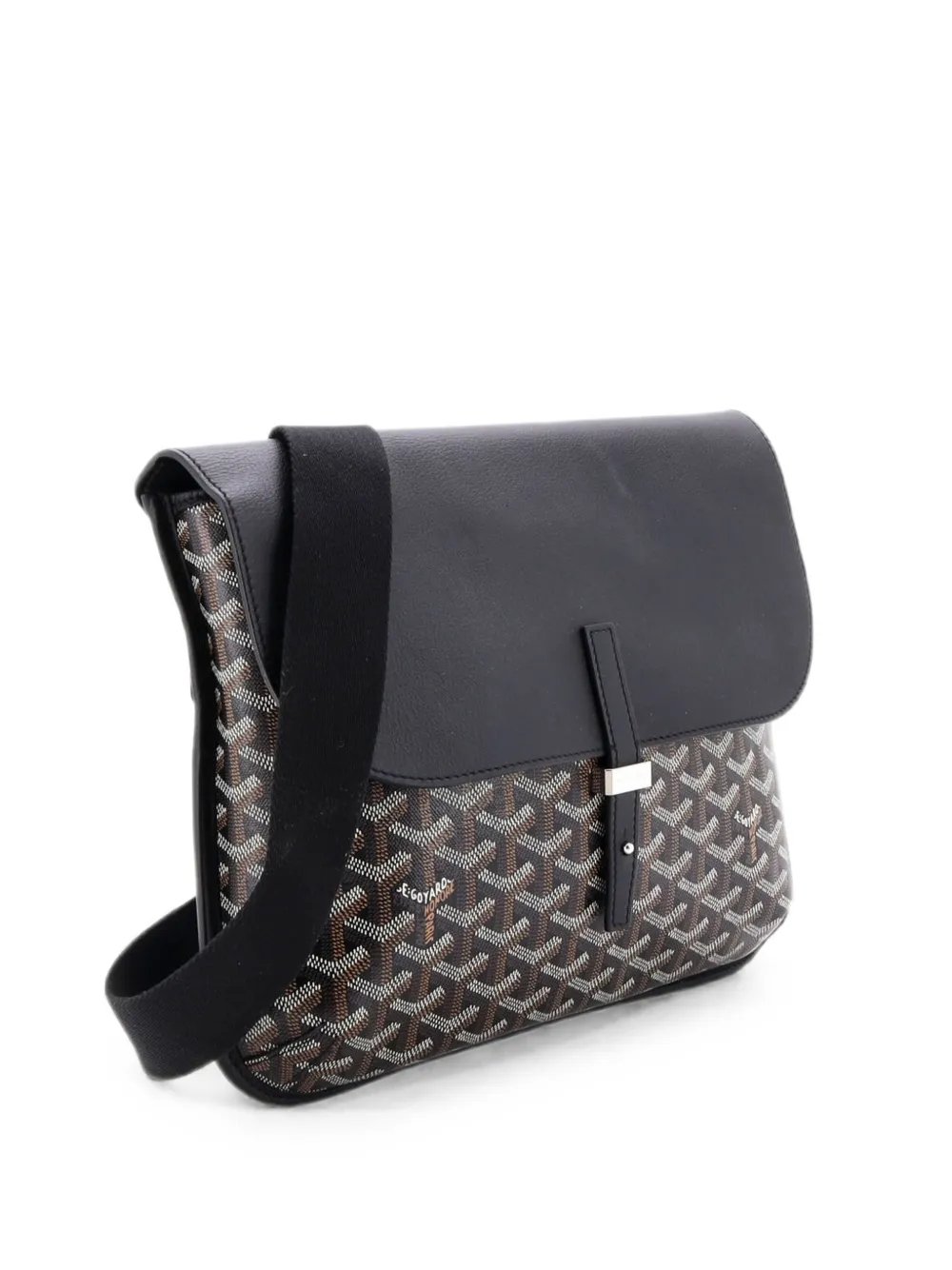 Goyard Coursier Messenger Bag Coated Canvas and Leather crossbody bag