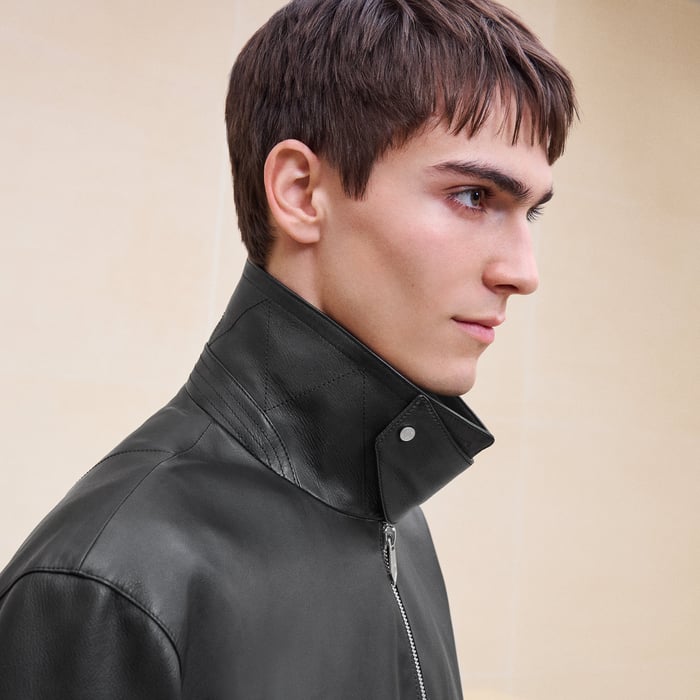 Noir Rib-trim Jacket