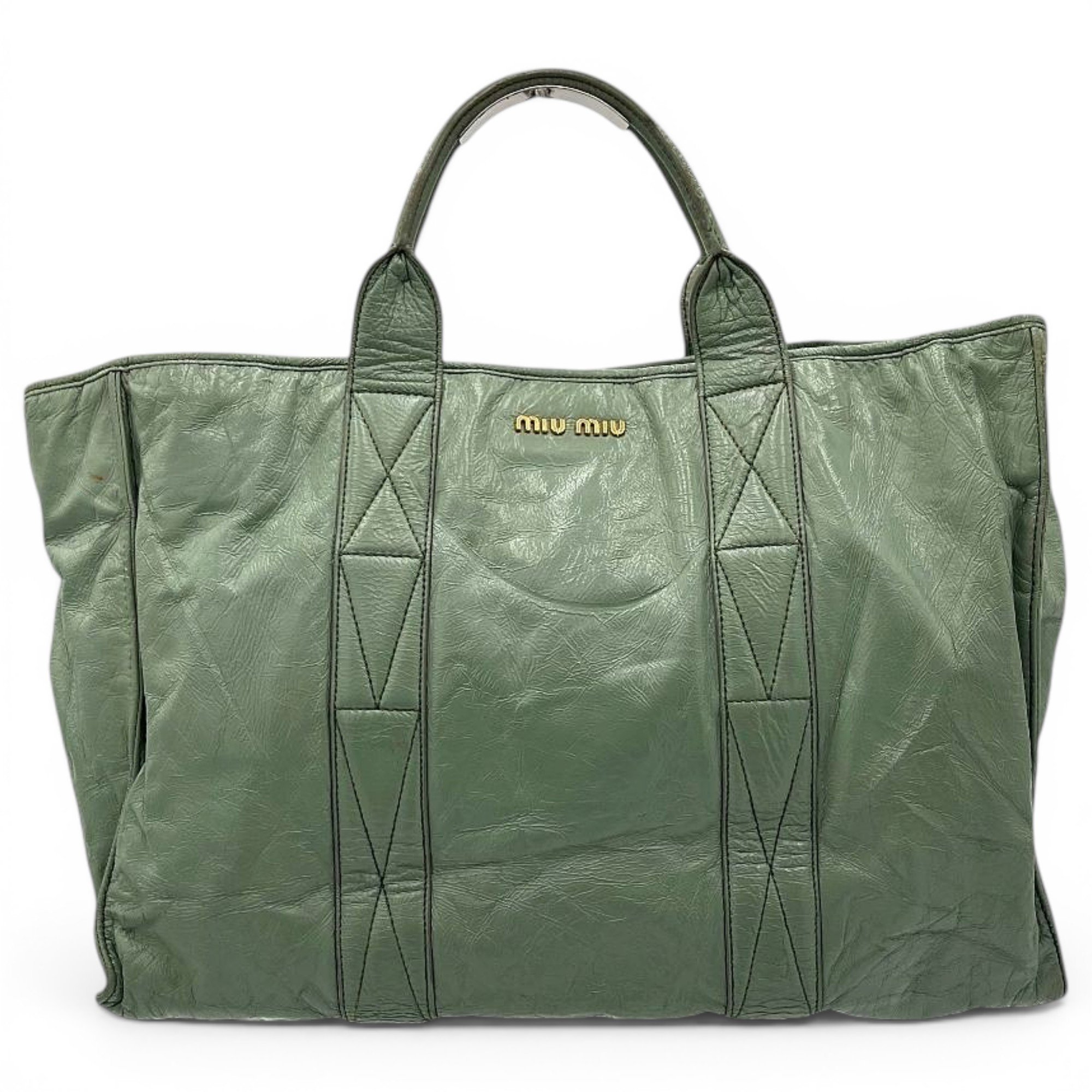 Leather tote